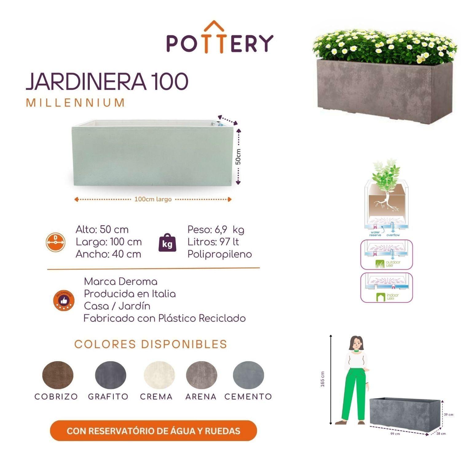 JARDINERA DEROMA 100X40cm ARENA-3