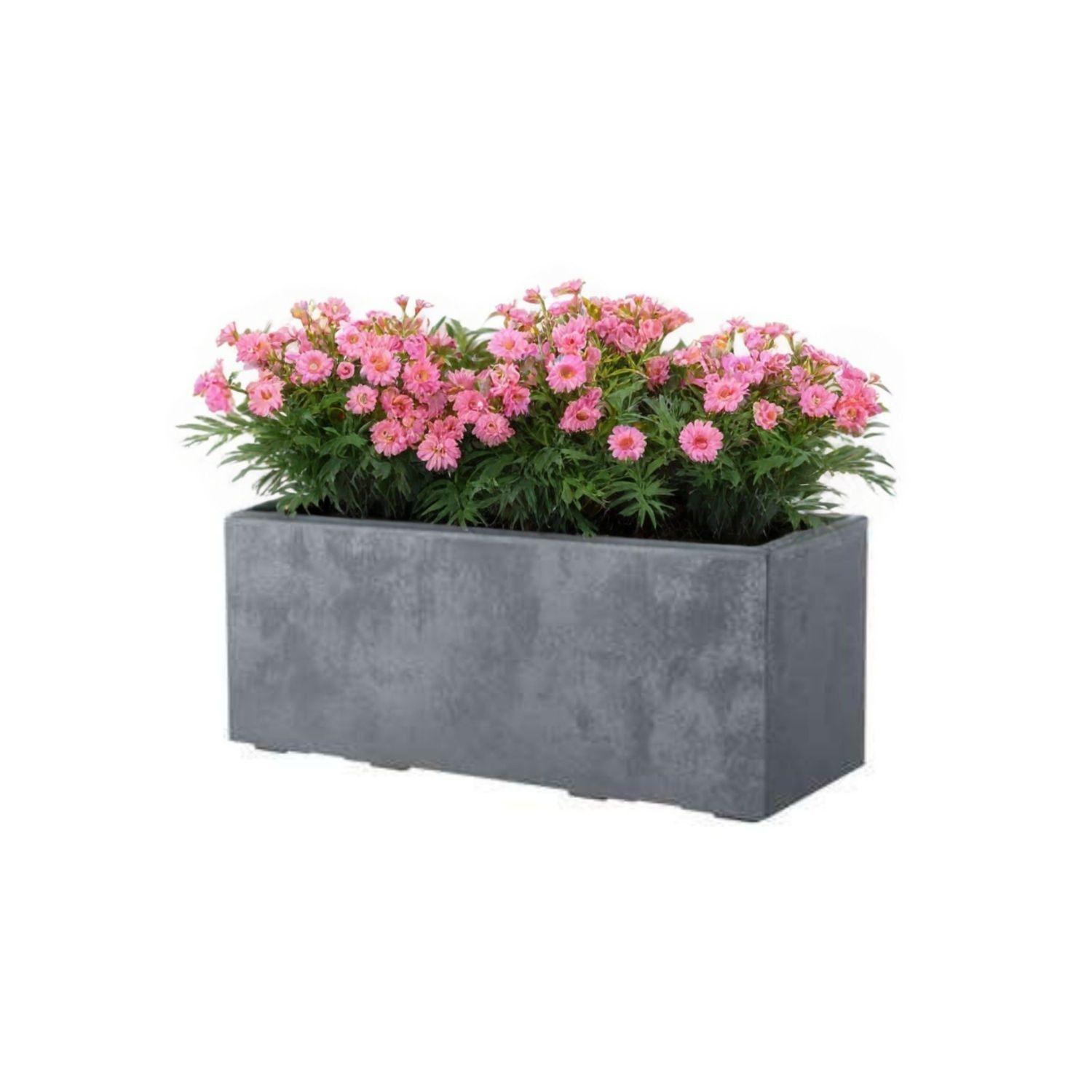 JARDINERA DEROMA 80X40cm CEMENTO-0