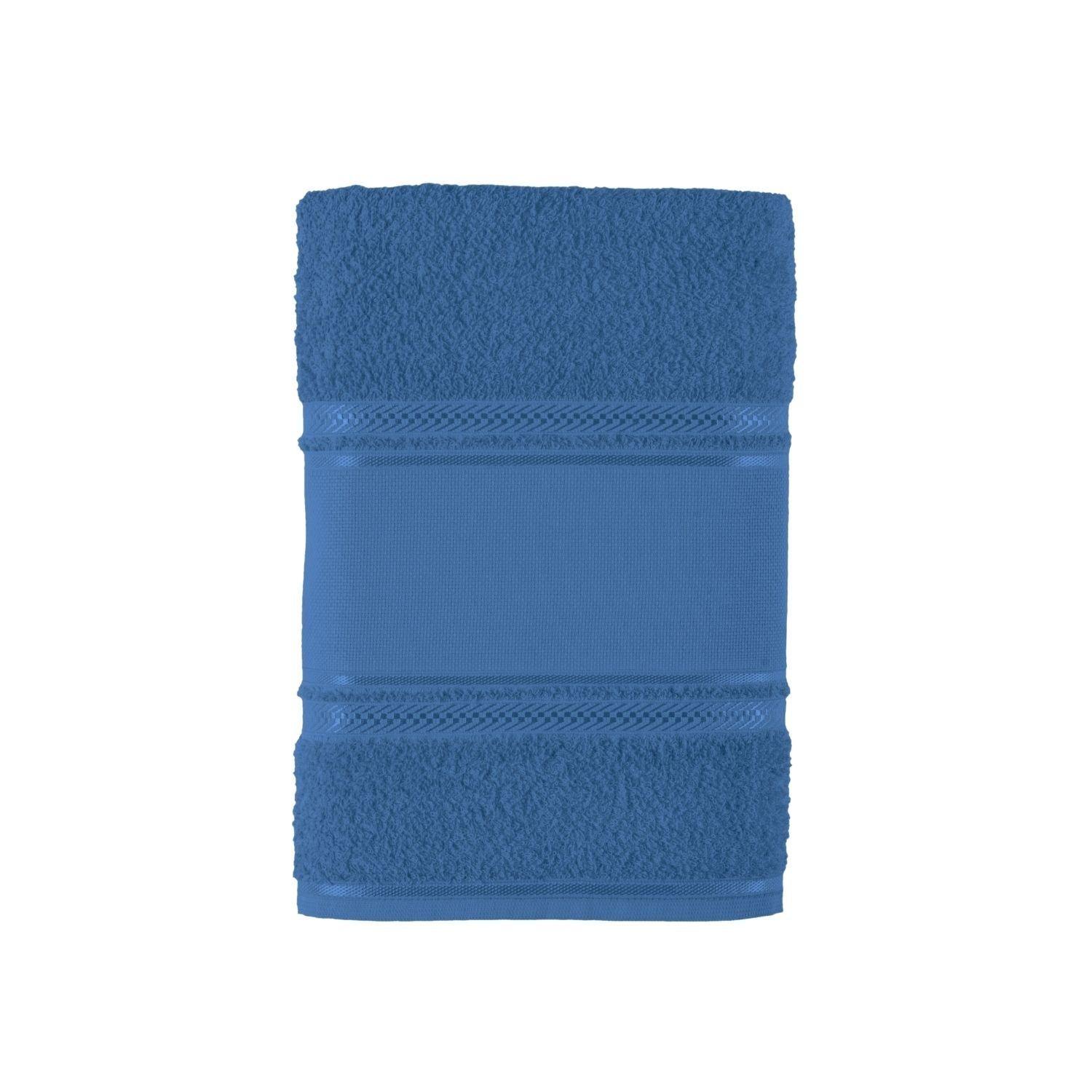 Toalla de Rostro para Bordar Azul - 100% Algodón - 360g/m² - Teka-0