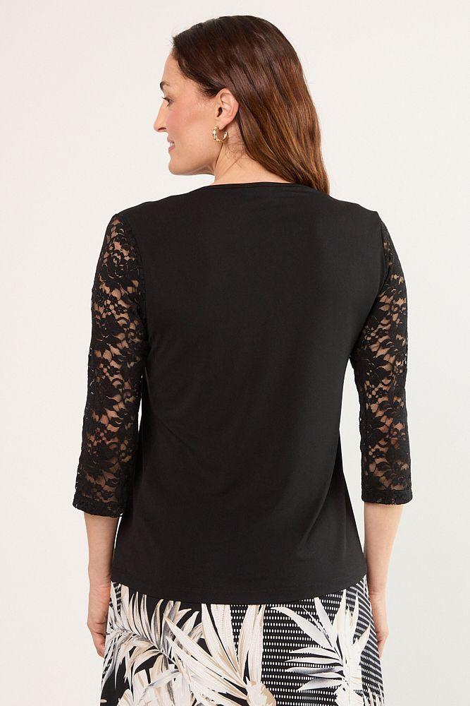 Polera Manga Corta Negro Ma Griffe 14202225052102-2