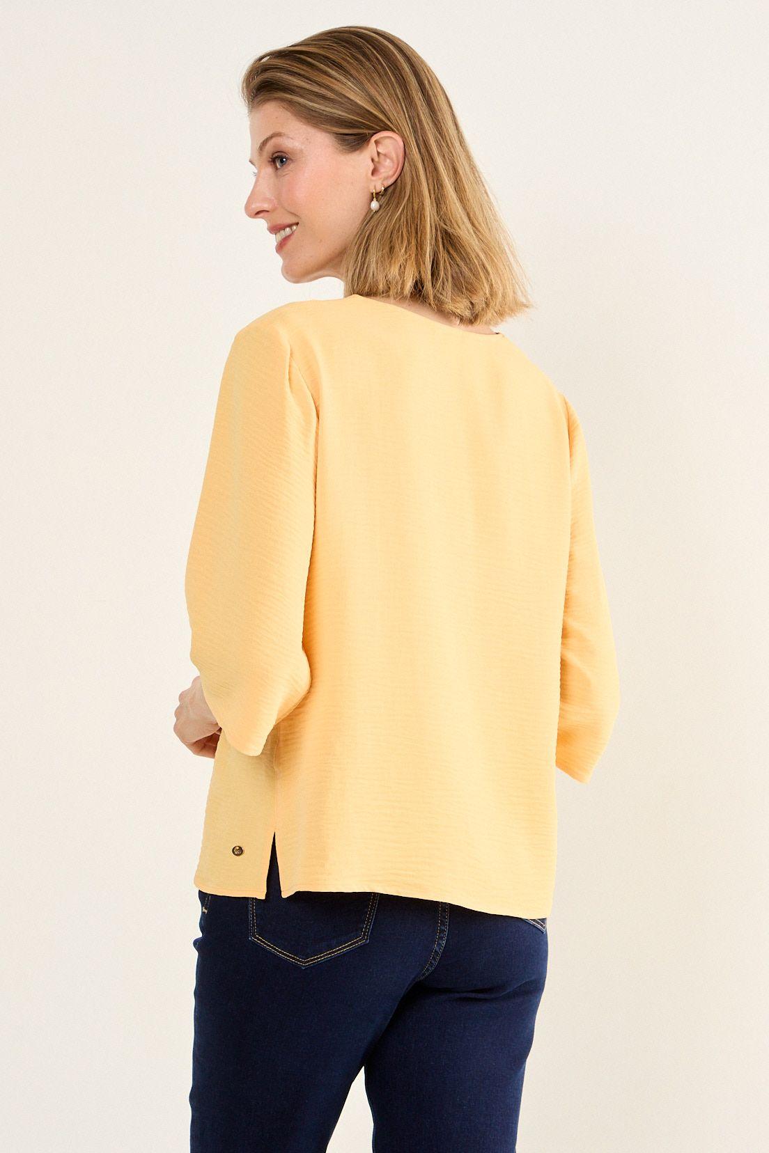 Blusa Escote V Naranjo Ma Griffe 14002126051131-2