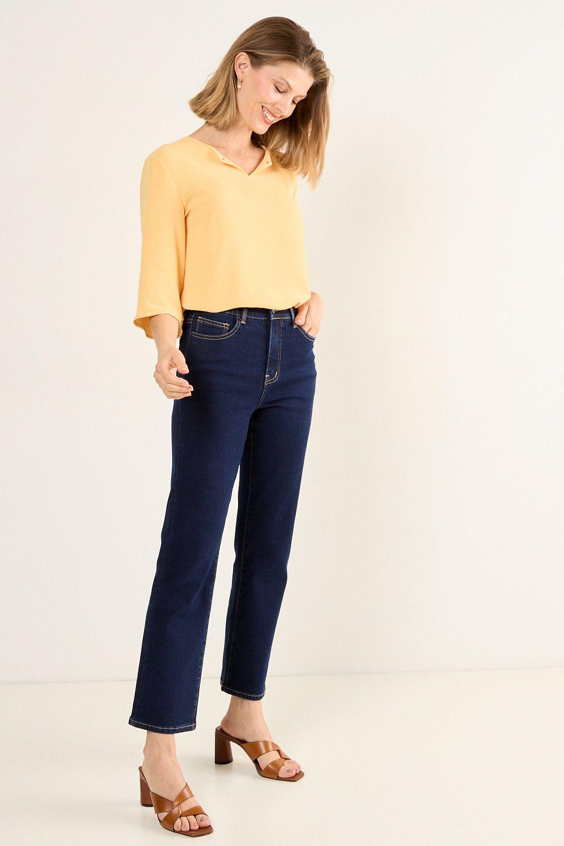 Blusa Escote V Naranjo Ma Griffe 14002126051131-3