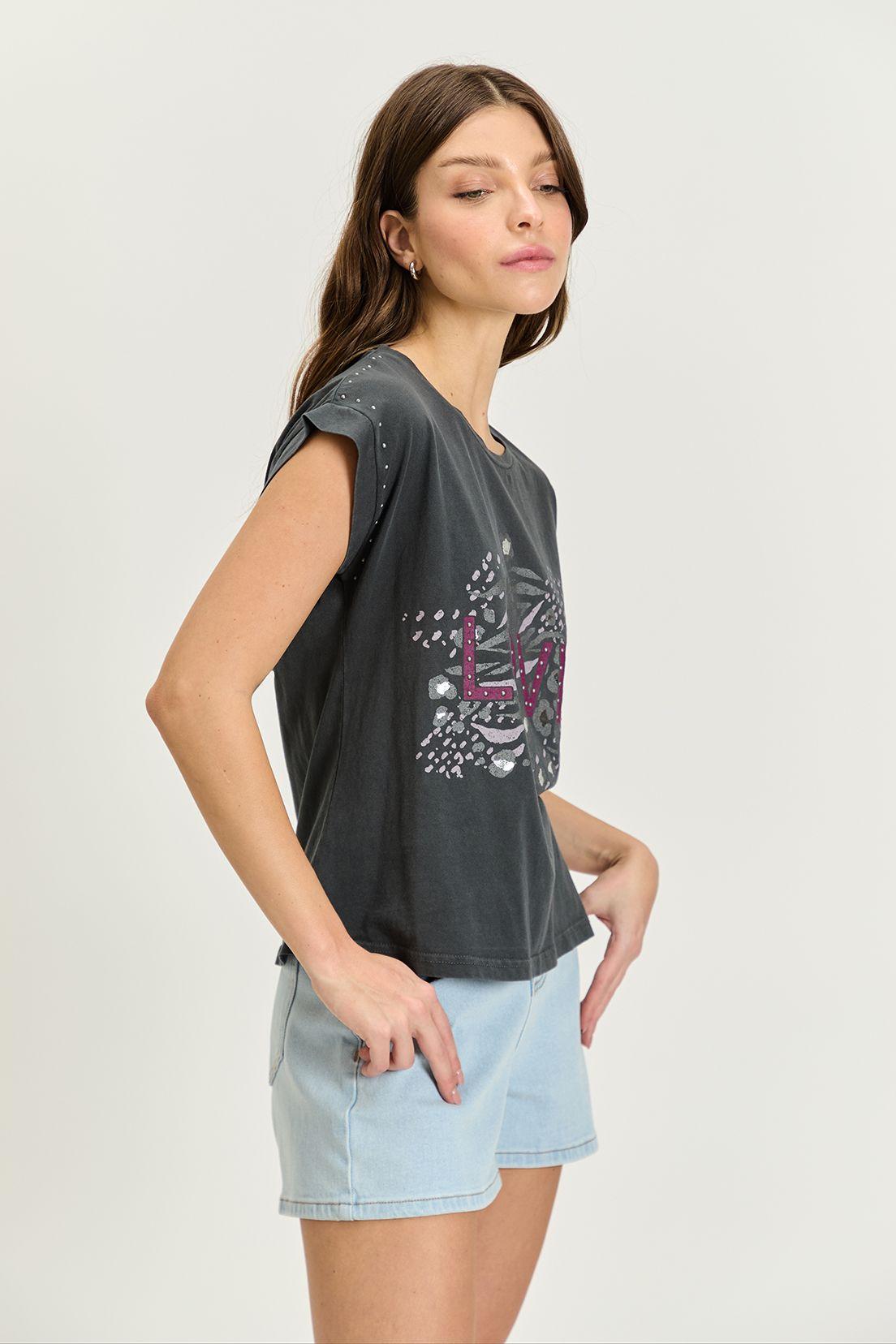 Polera Estampada Gris iO 14620224050163-2