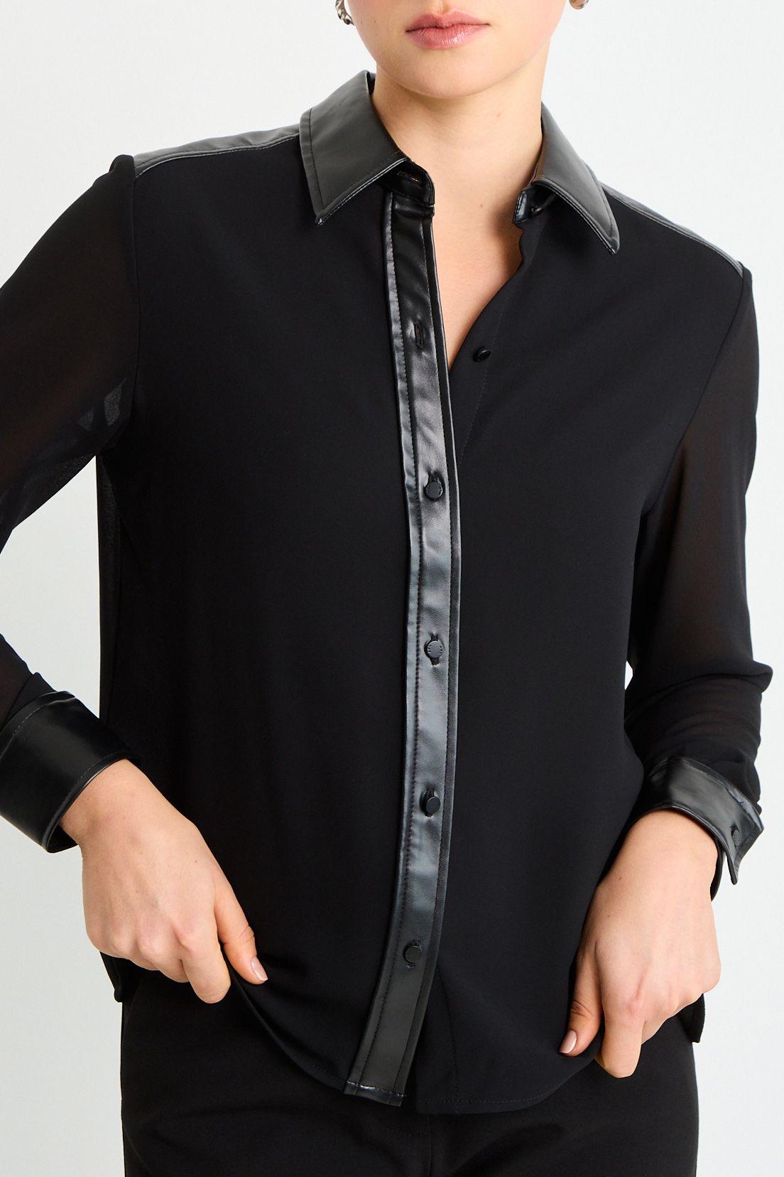 Blusas Manga Larga Negro Ash 14007225007102-1