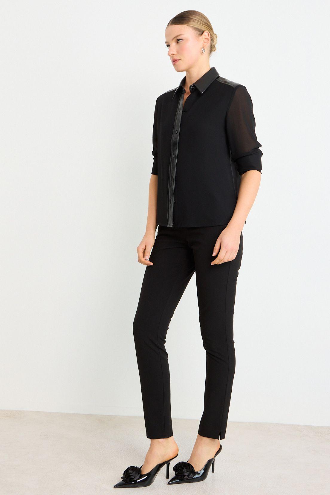 Blusas Manga Larga Negro Ash 14007225007102-2