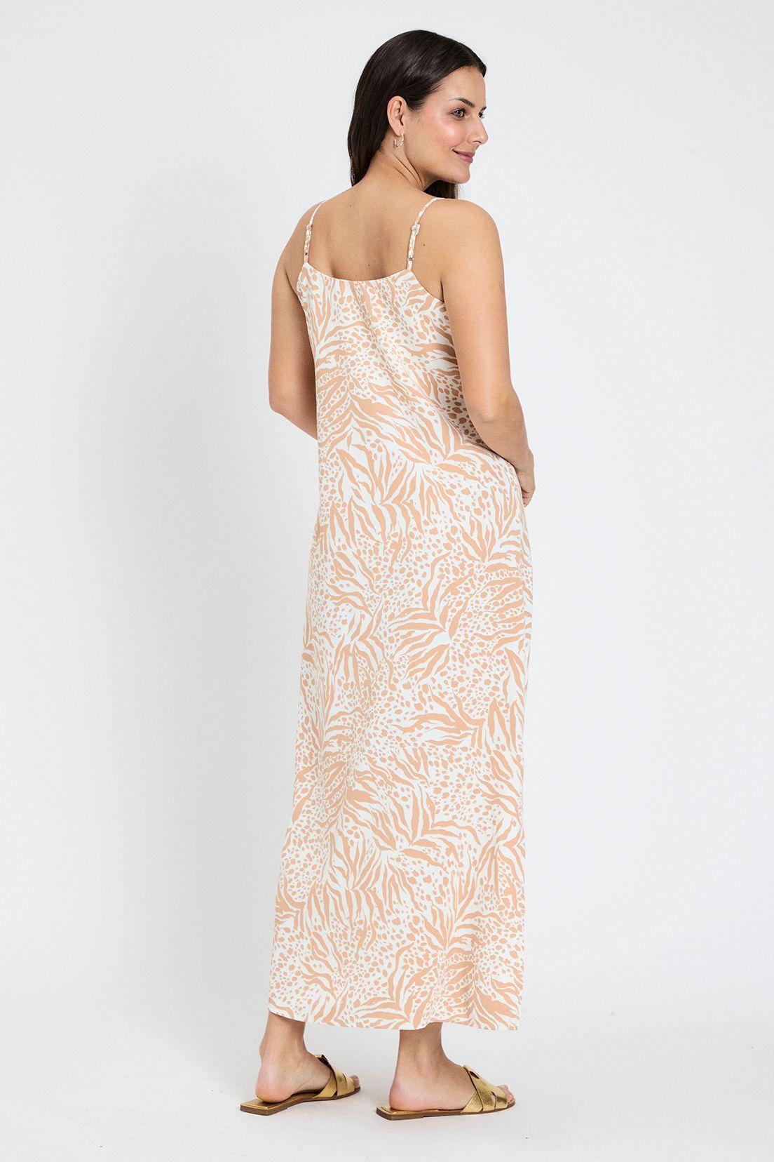 Vestido Largo Estampado Beige Ash 13507224002106-4