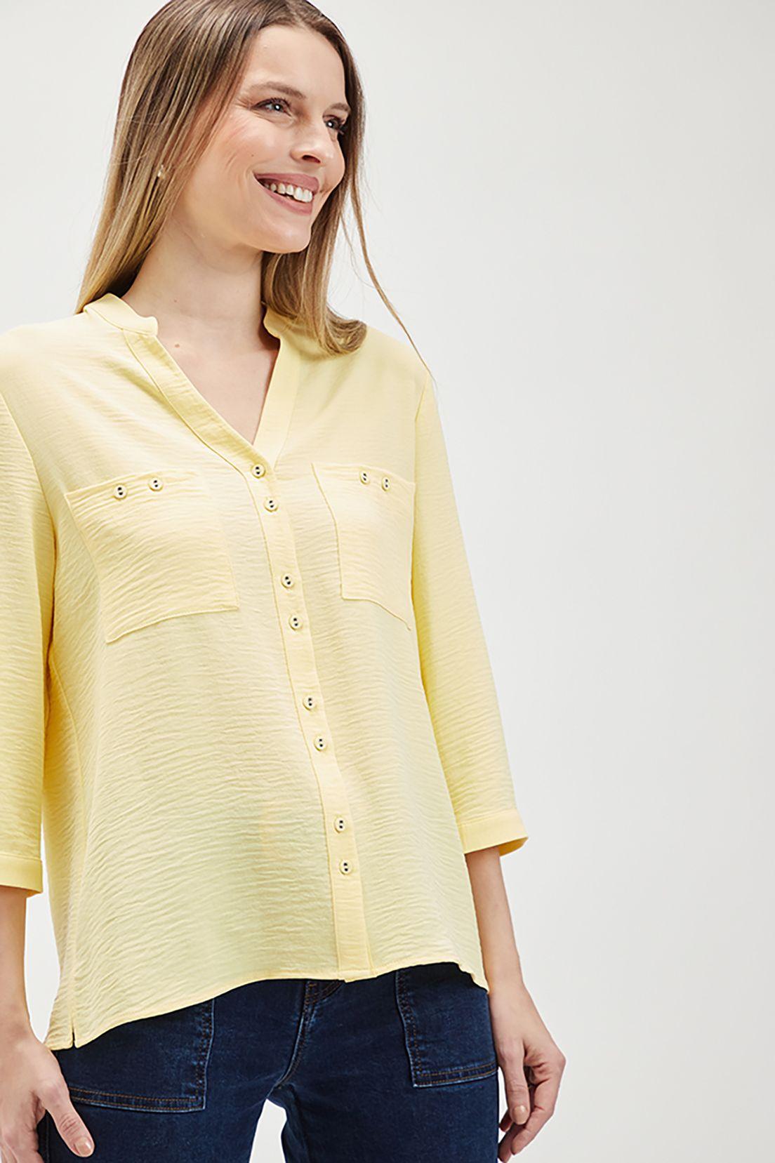 Blusa Lisa Cuello Mao amarillo Ash 14007224053108-0