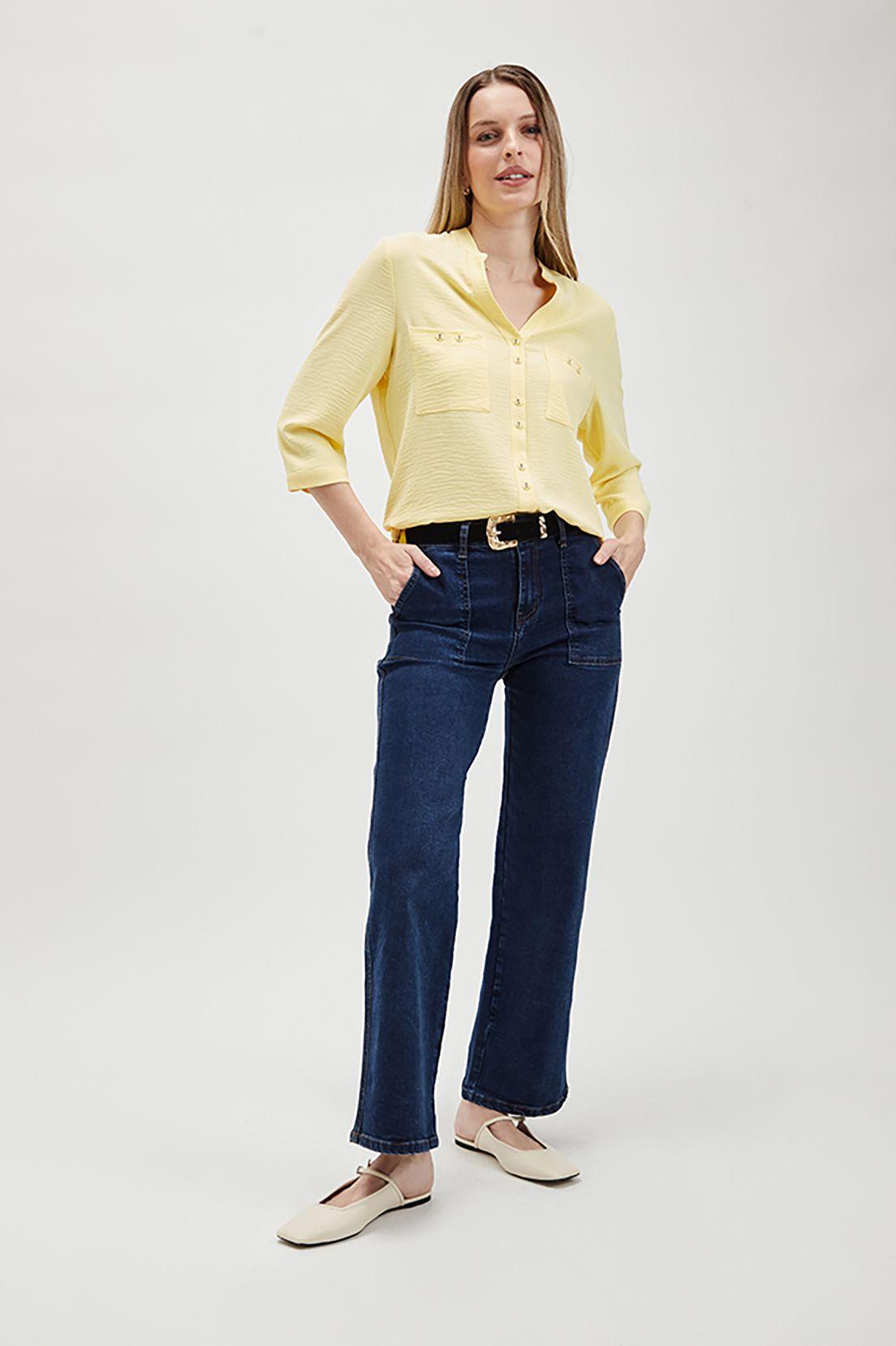 Blusa Lisa Cuello Mao amarillo Ash 14007224053108-1