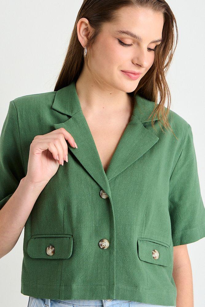 Blusa Lisa Verde Oliva iO 14004225081107-2