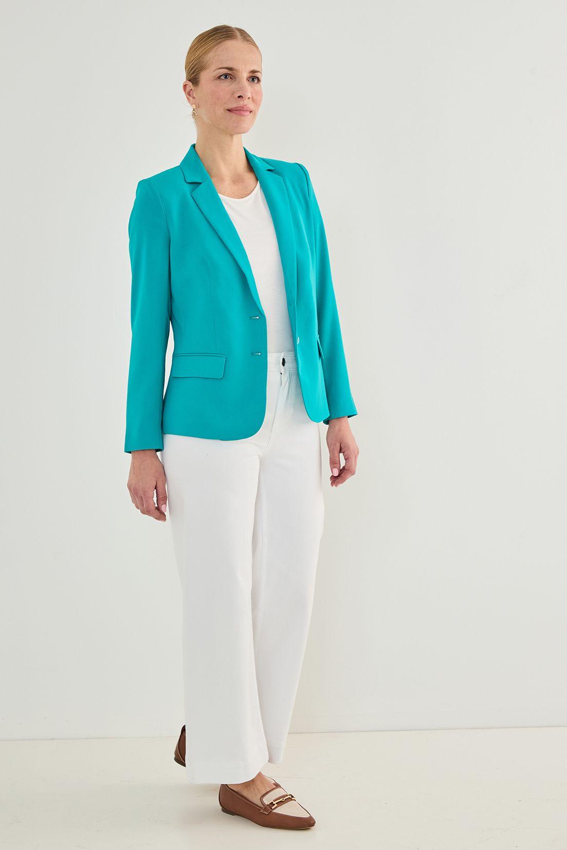 Blazer Dos Botones Verde Ma Griffe 16002125050217-2