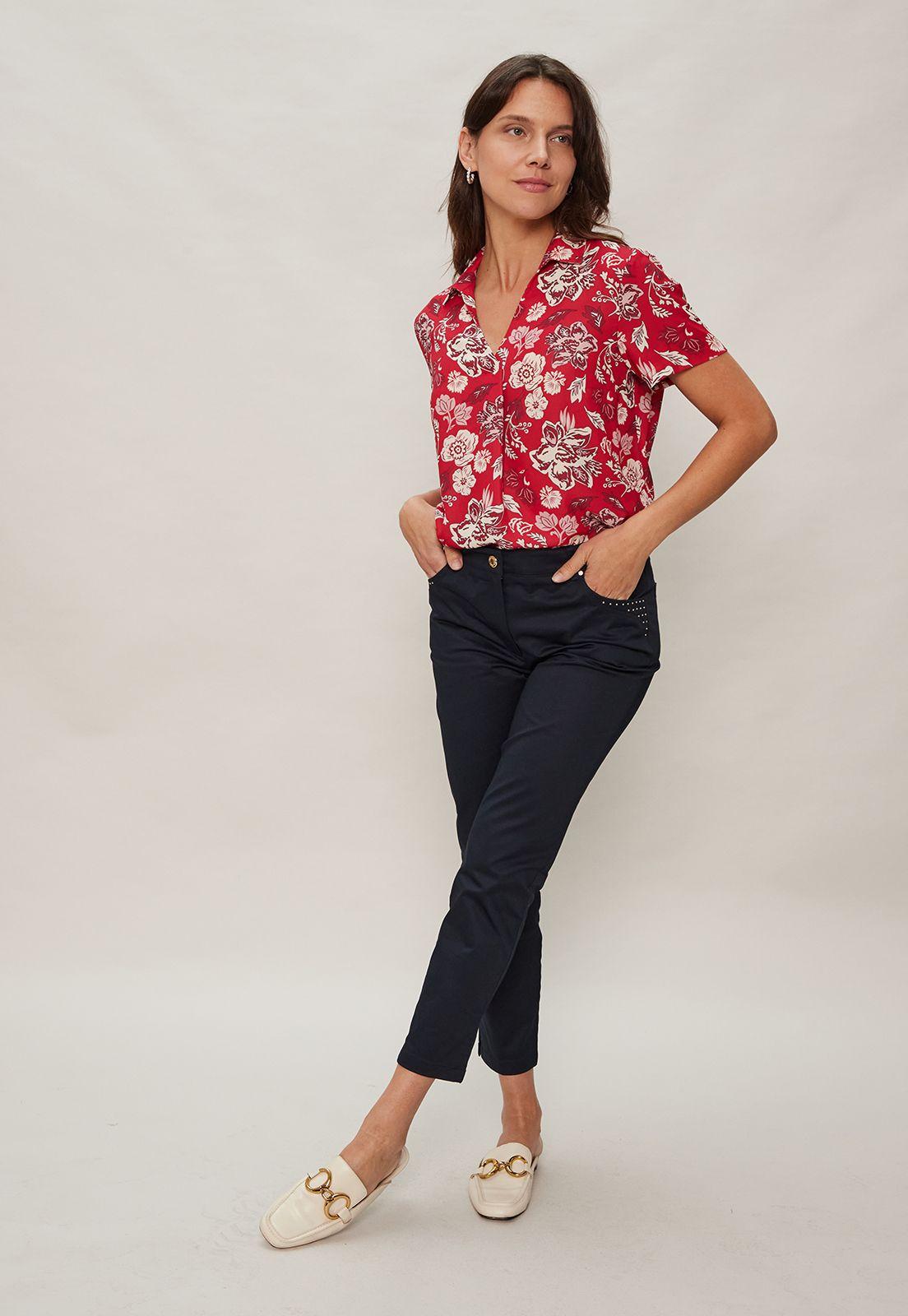 BLUSA ESTAMPADA Blanco Ma Griffe 14102124050105-2