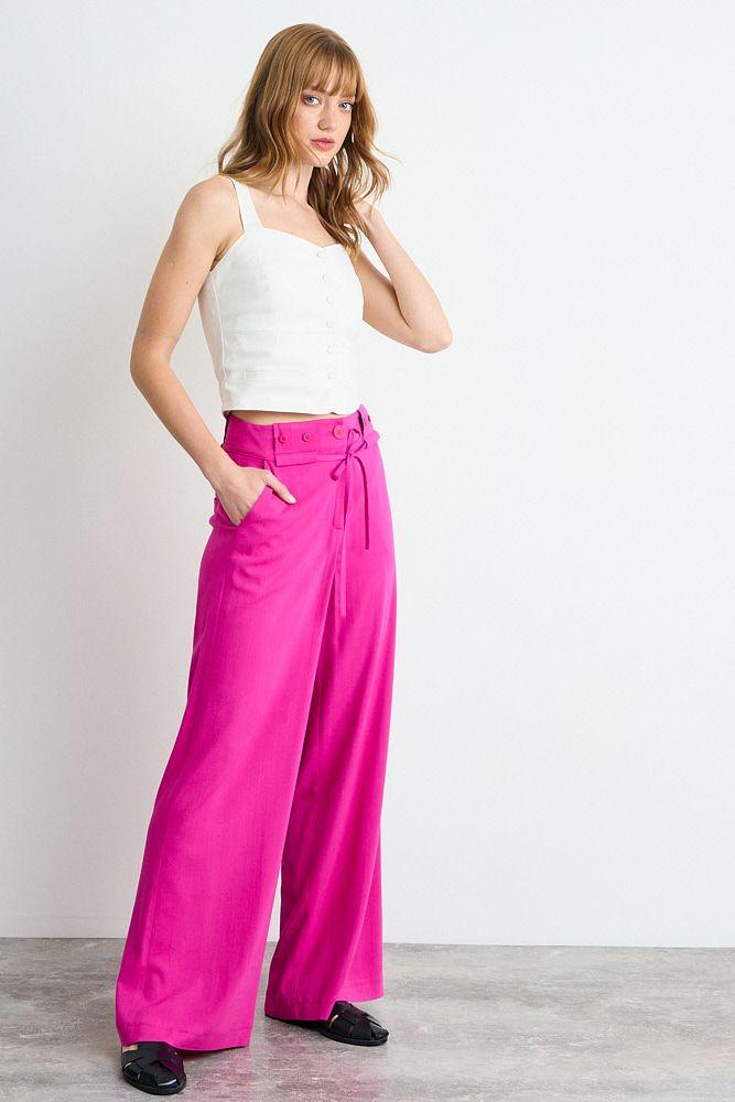 Pantalon Liso Fucsia iO 11020225023116-4