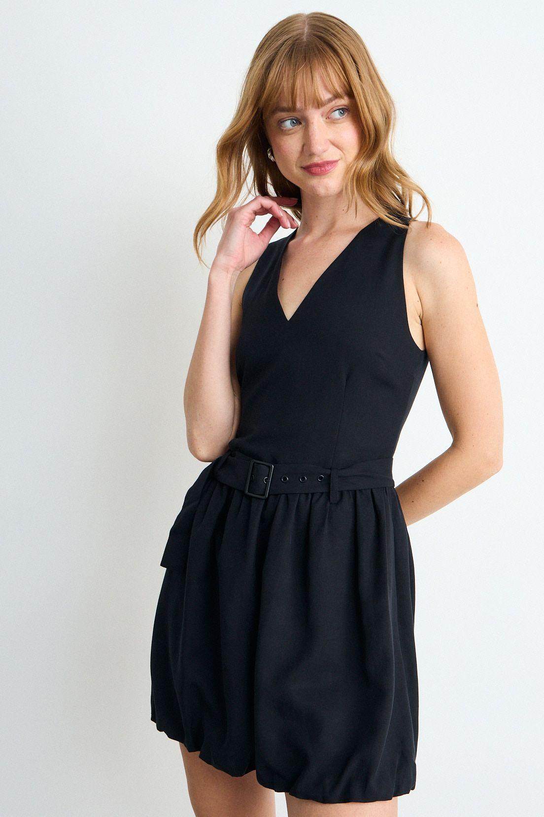 Vestido Liso Negro iO 13020126001102-4