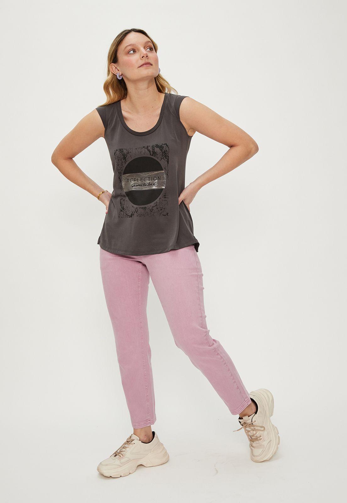 Polera Estampada Gris iO 14620124003163-3