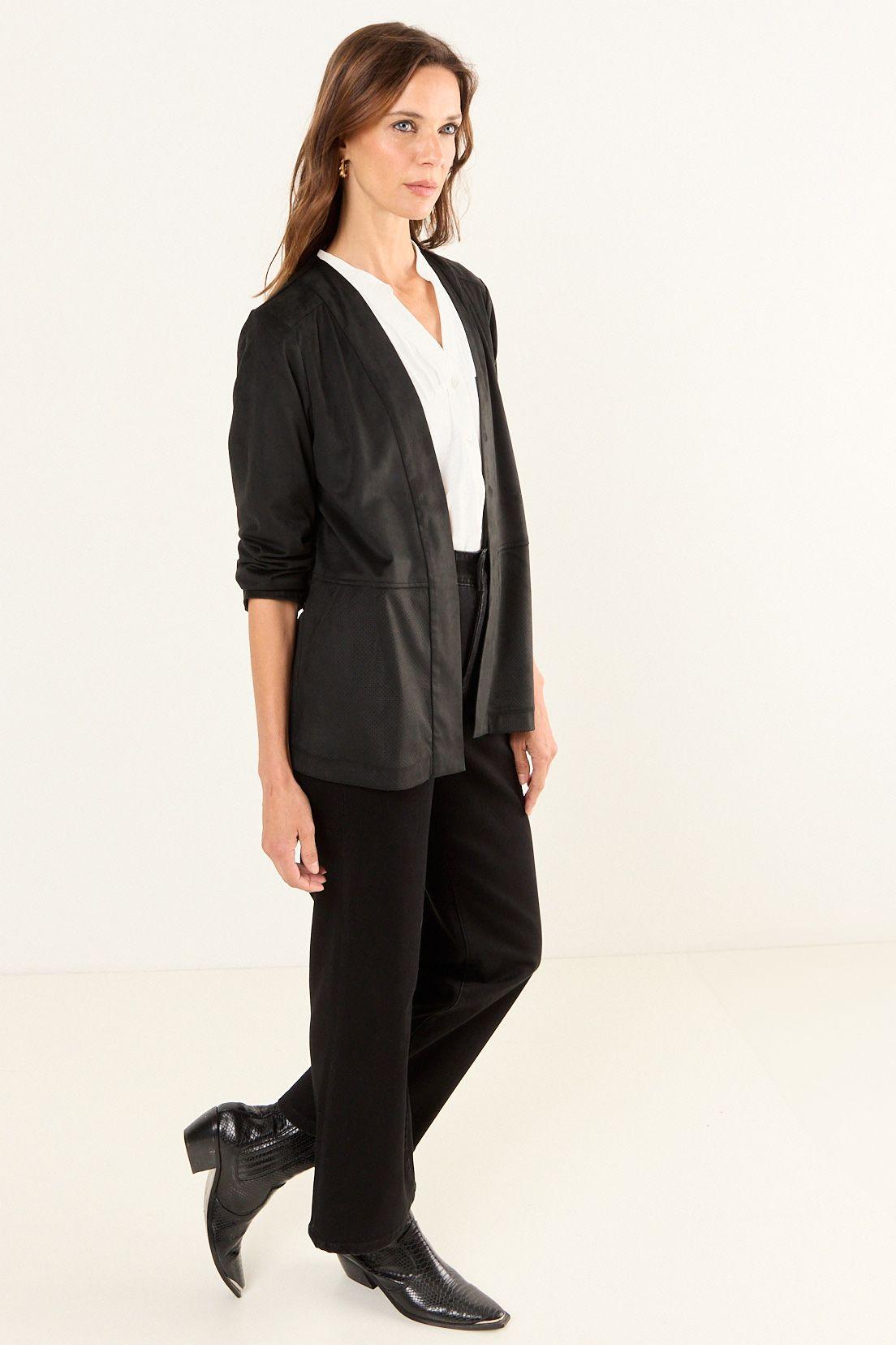 Tapado Tipo Gamuza Negro Ma Griffe 15402126050102-4