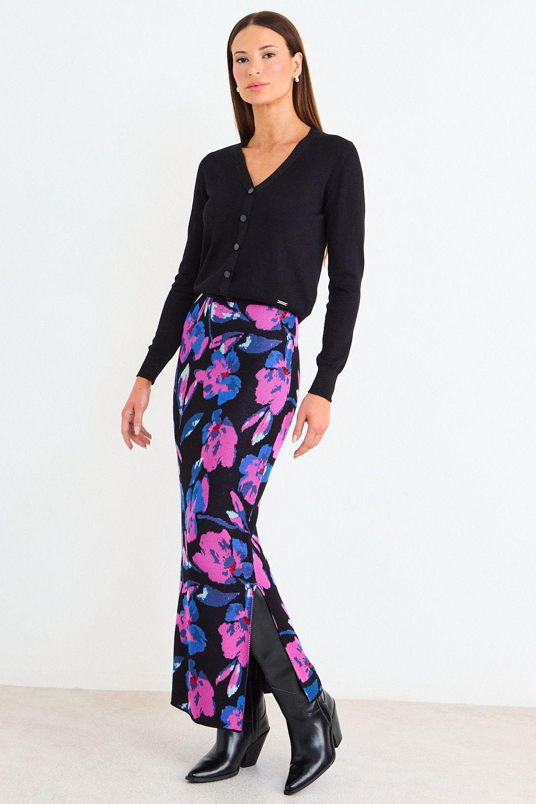 Falda Tejida Jaqcuard Negro Ash 12407126050102-4