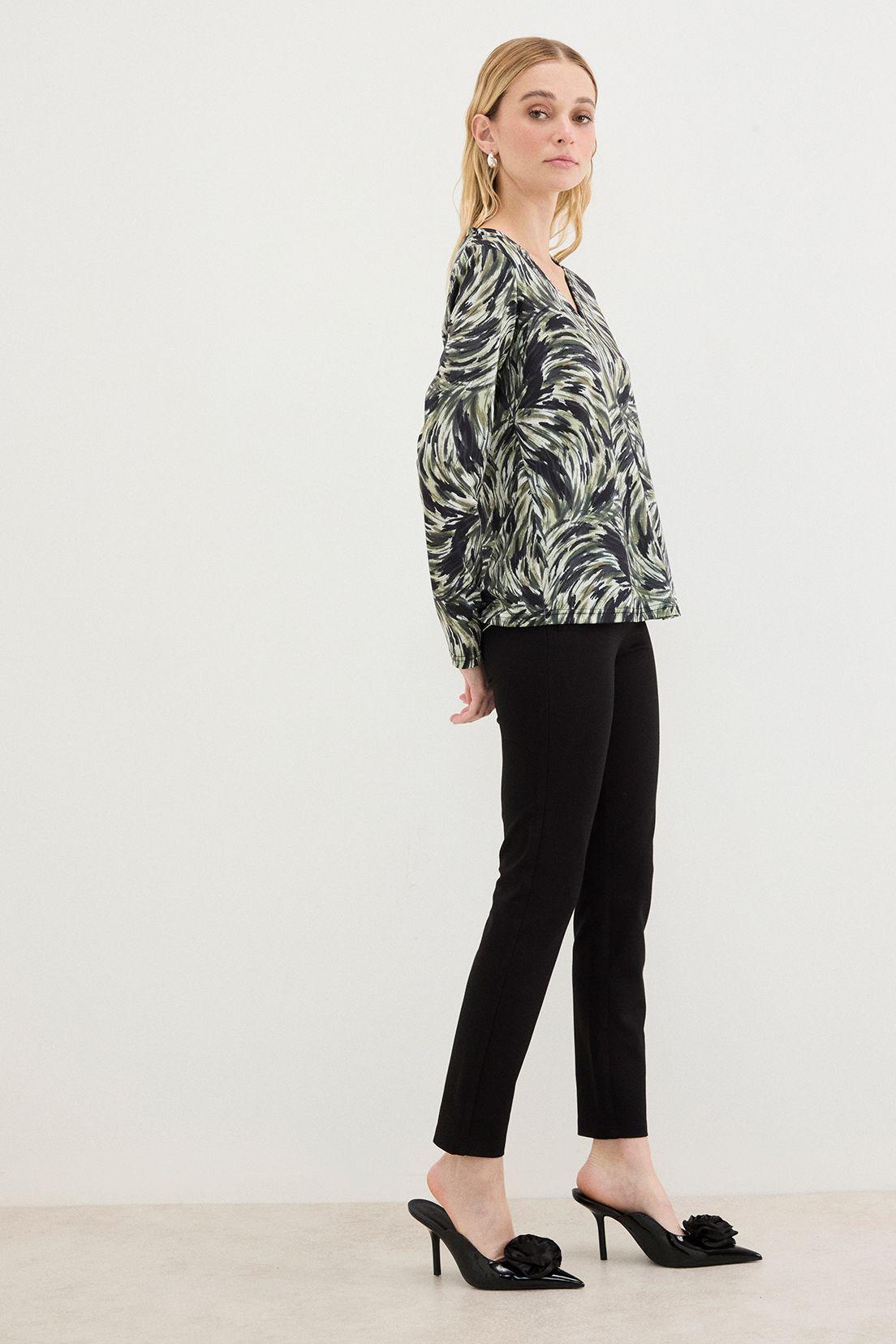 Polera Manga Larga Fantasia Verde Oliva 14607125002107-3