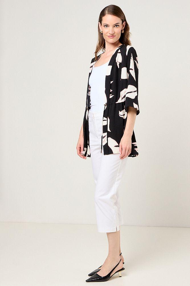 Kimono Estampado Negro Ma Griffe 15502225055102-4