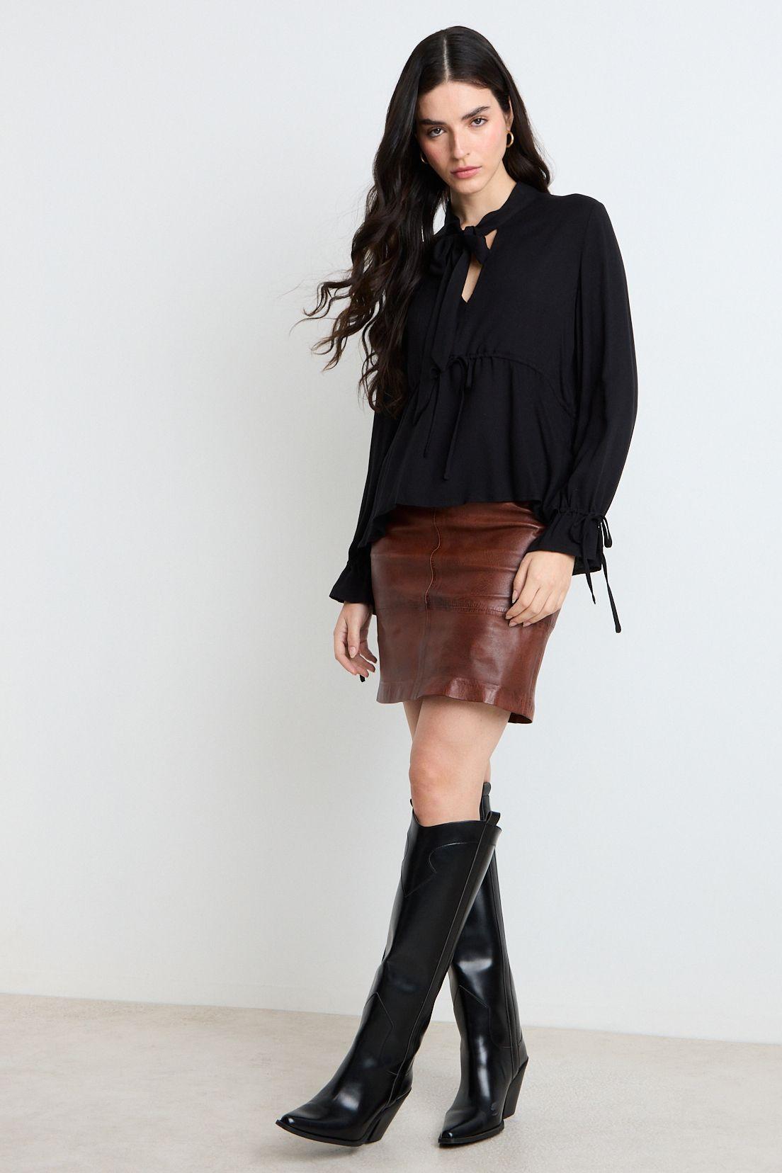 Blusas Manga Larga Negro Ash 14007225051102-4