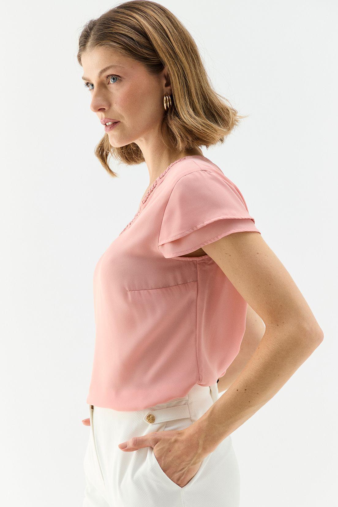 Blusa Lisa Rosado Ma Griffe 14004224008123-2