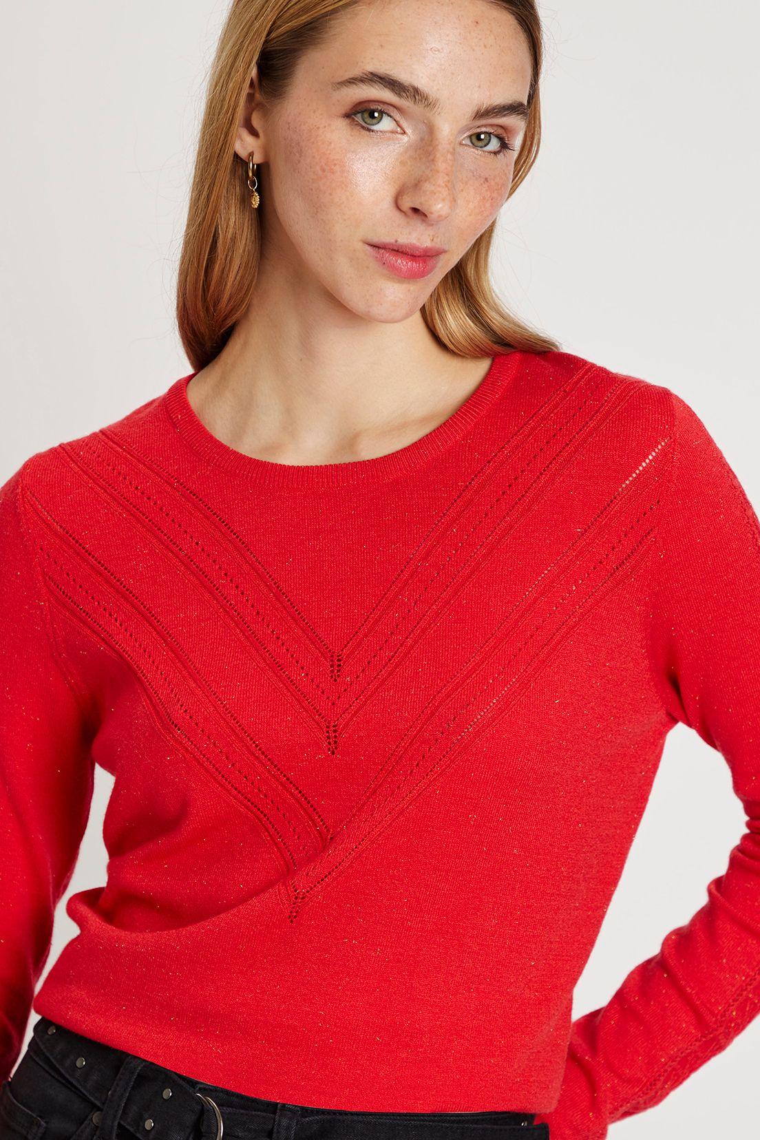 Sweater Liso Rojo iO 18120224053103-0