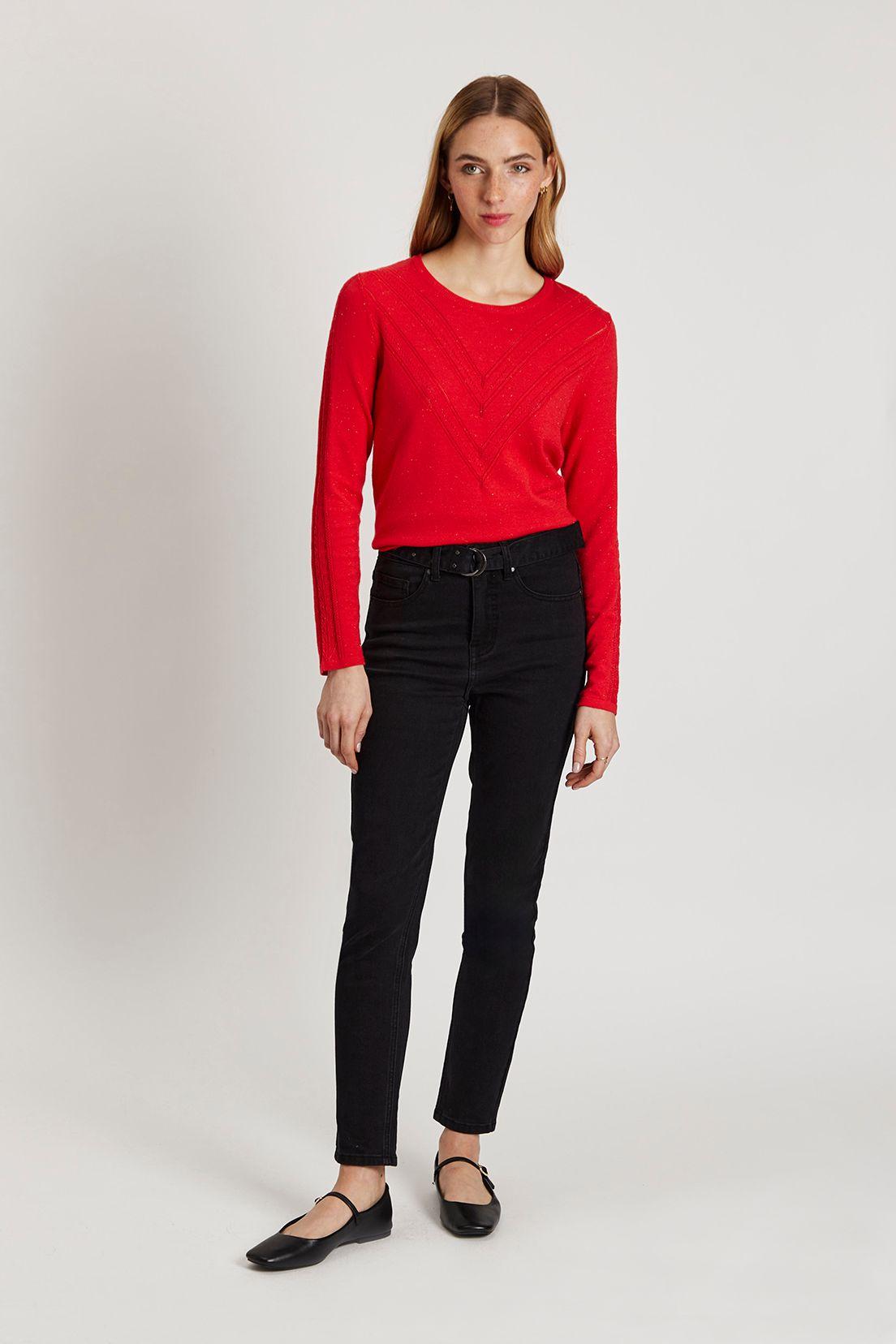 Sweater Liso Rojo iO 18120224053103-1