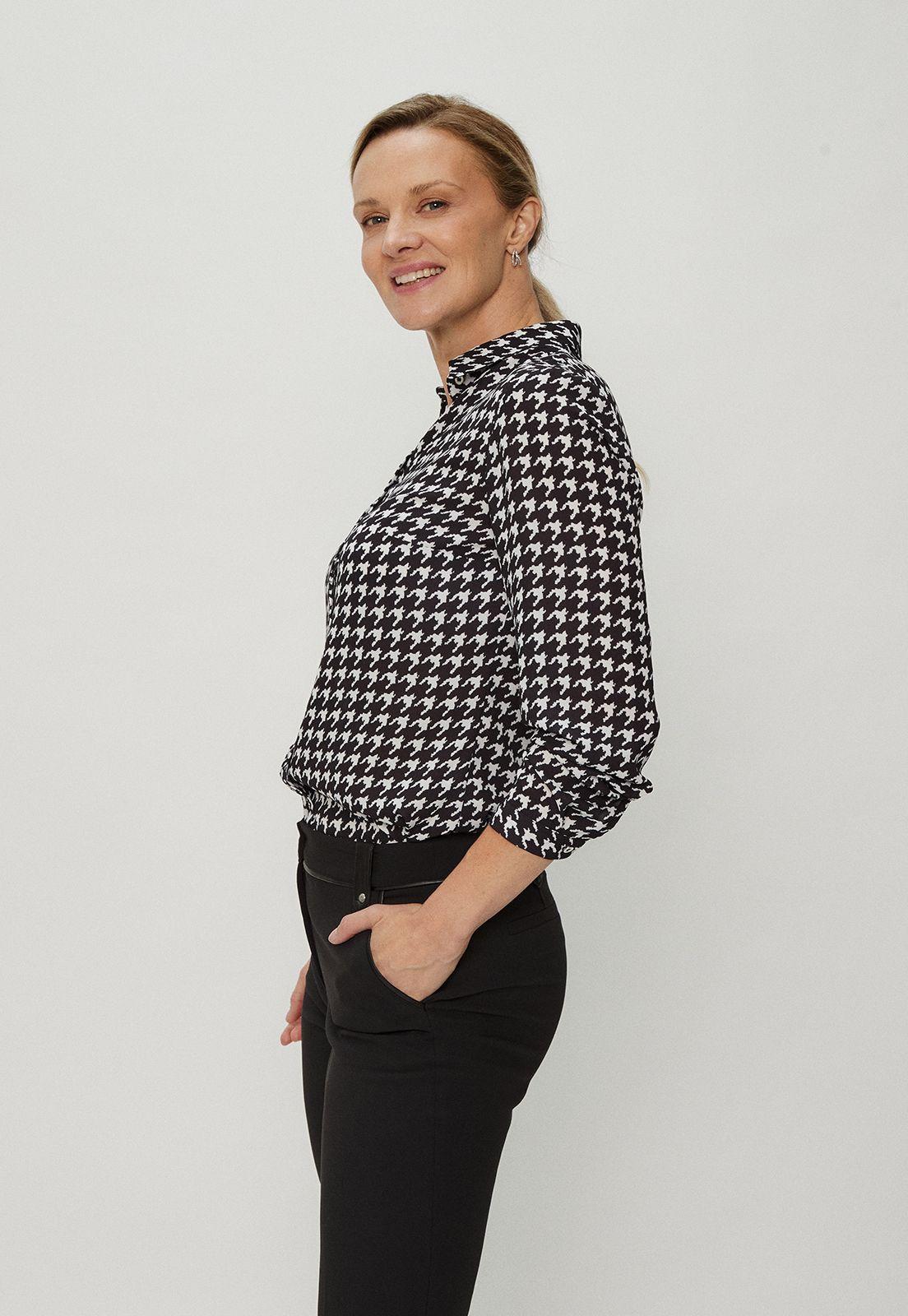 Blusa Estampada Negro Ma Griffe 14102124059102-3