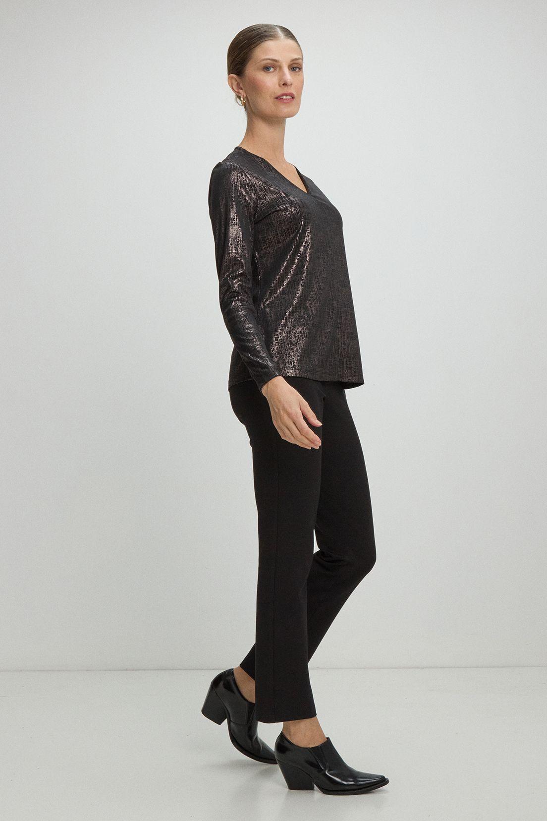 Polera Manga Larga Negro Ma Griffe 14202225002102-3