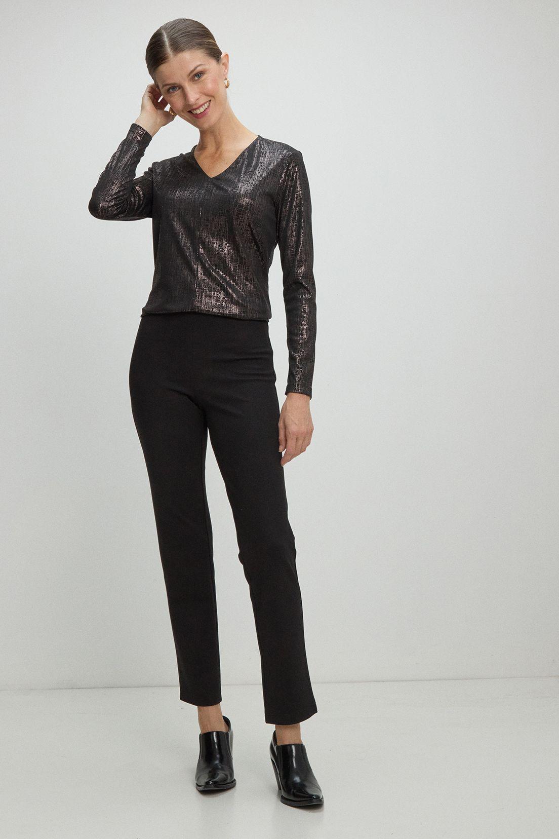 Polera Manga Larga Negro Ma Griffe 14202225002102-4