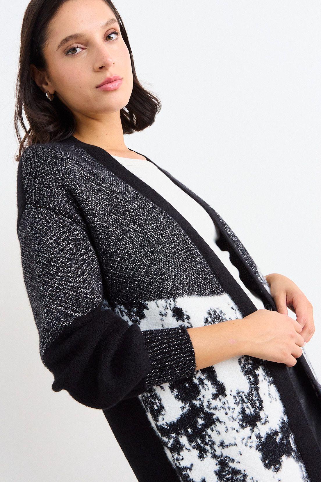 Cardigan De Tope Negro iO 18620126010102-1