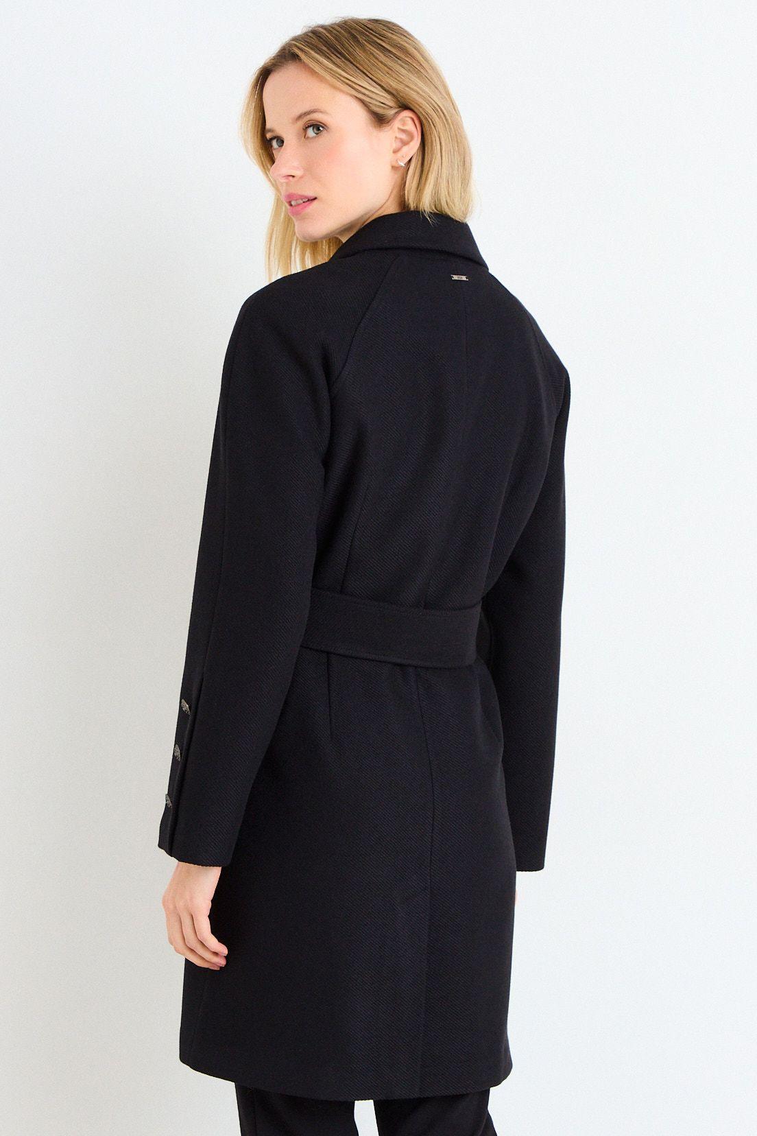 Abrigo Liso De Largo Medio Negro Ash 17207226001102-2