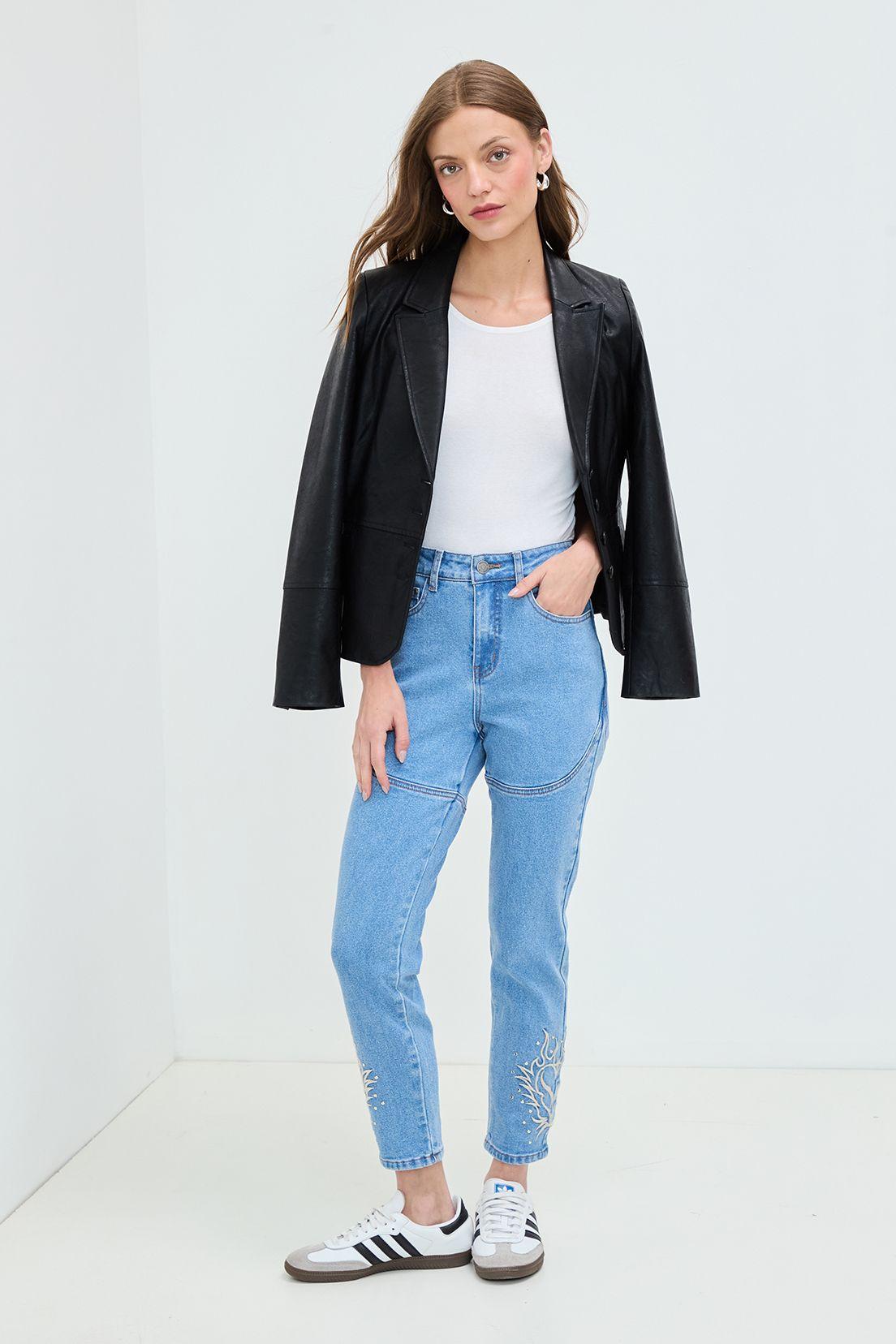 Jeans Liso Celeste 11320125053110-0