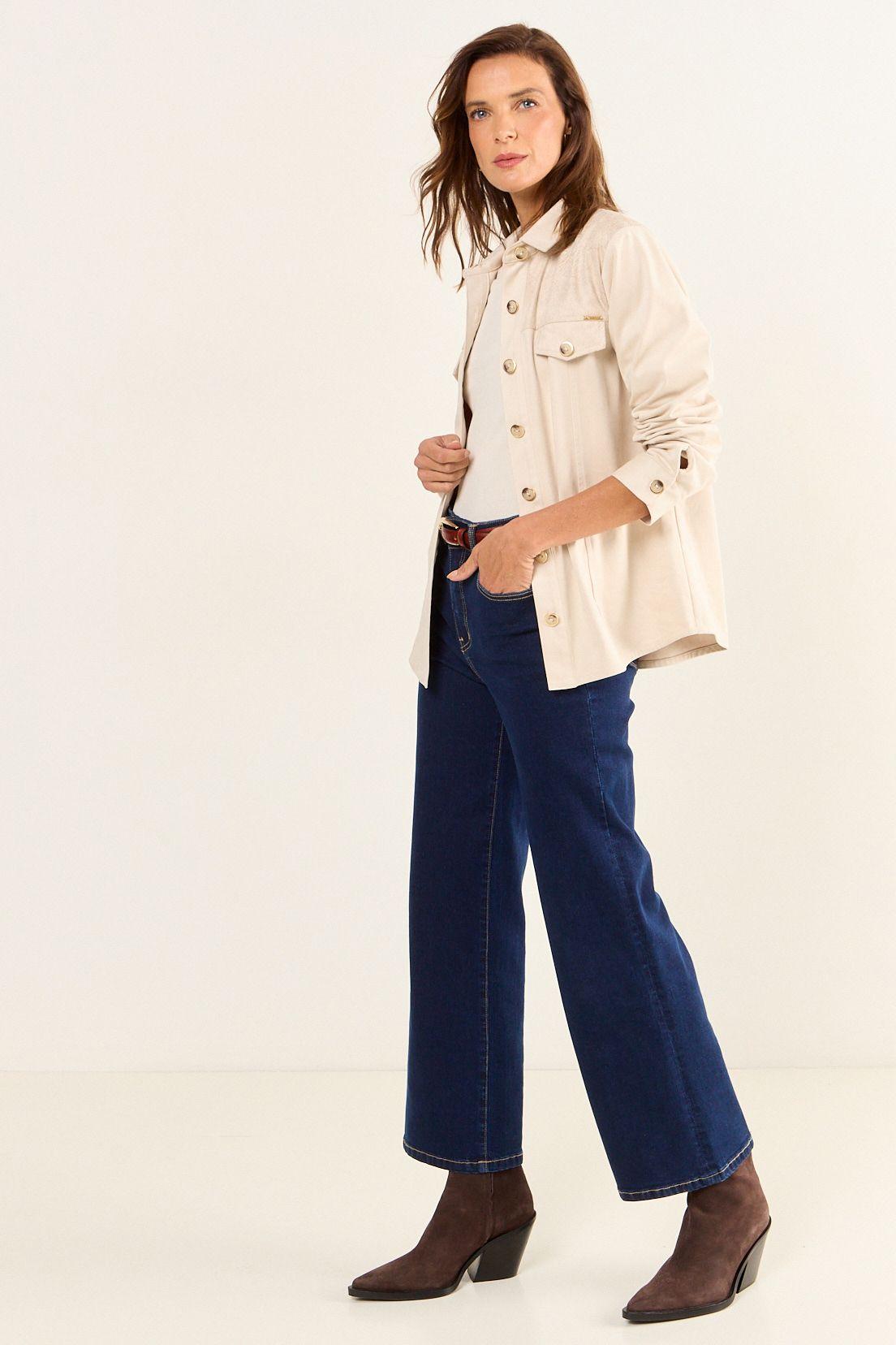 Chaqueta Tipo Sobre Camisa Beige Ma Griffe 17502126055106-2