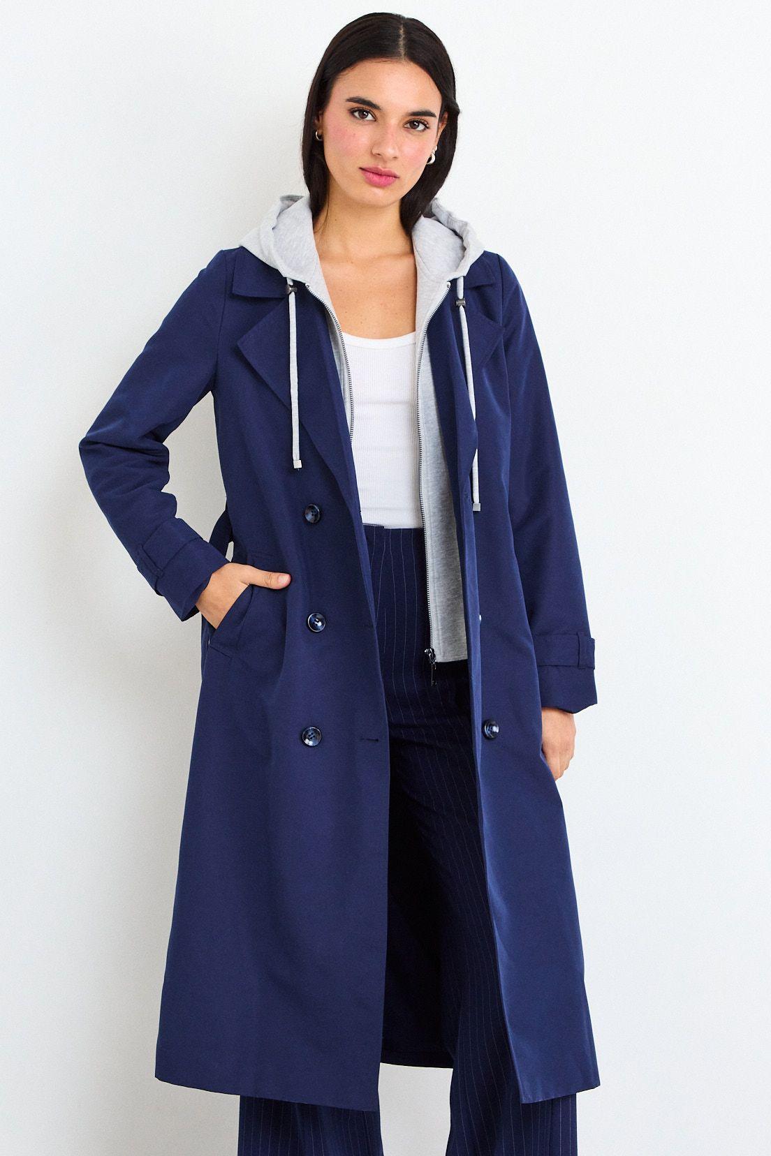 Trench Liso Azul iO 17420226100104-0