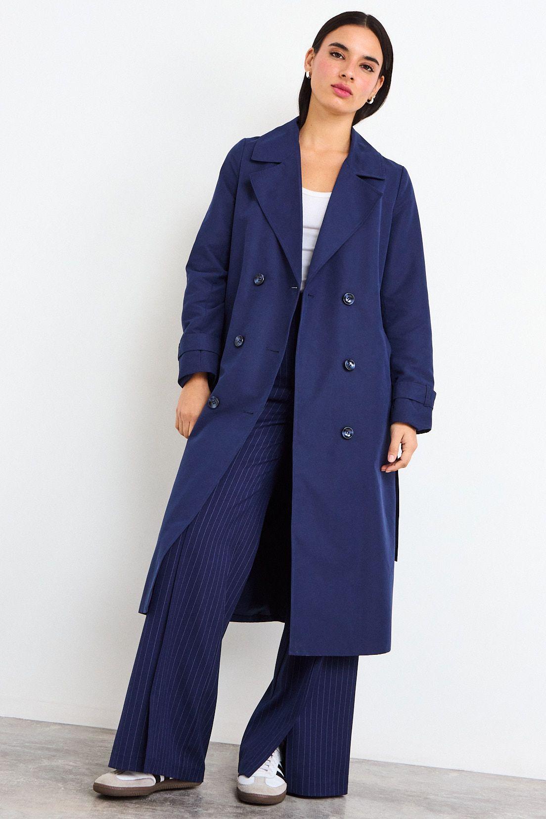 Trench Liso Azul iO 17420226100104-2