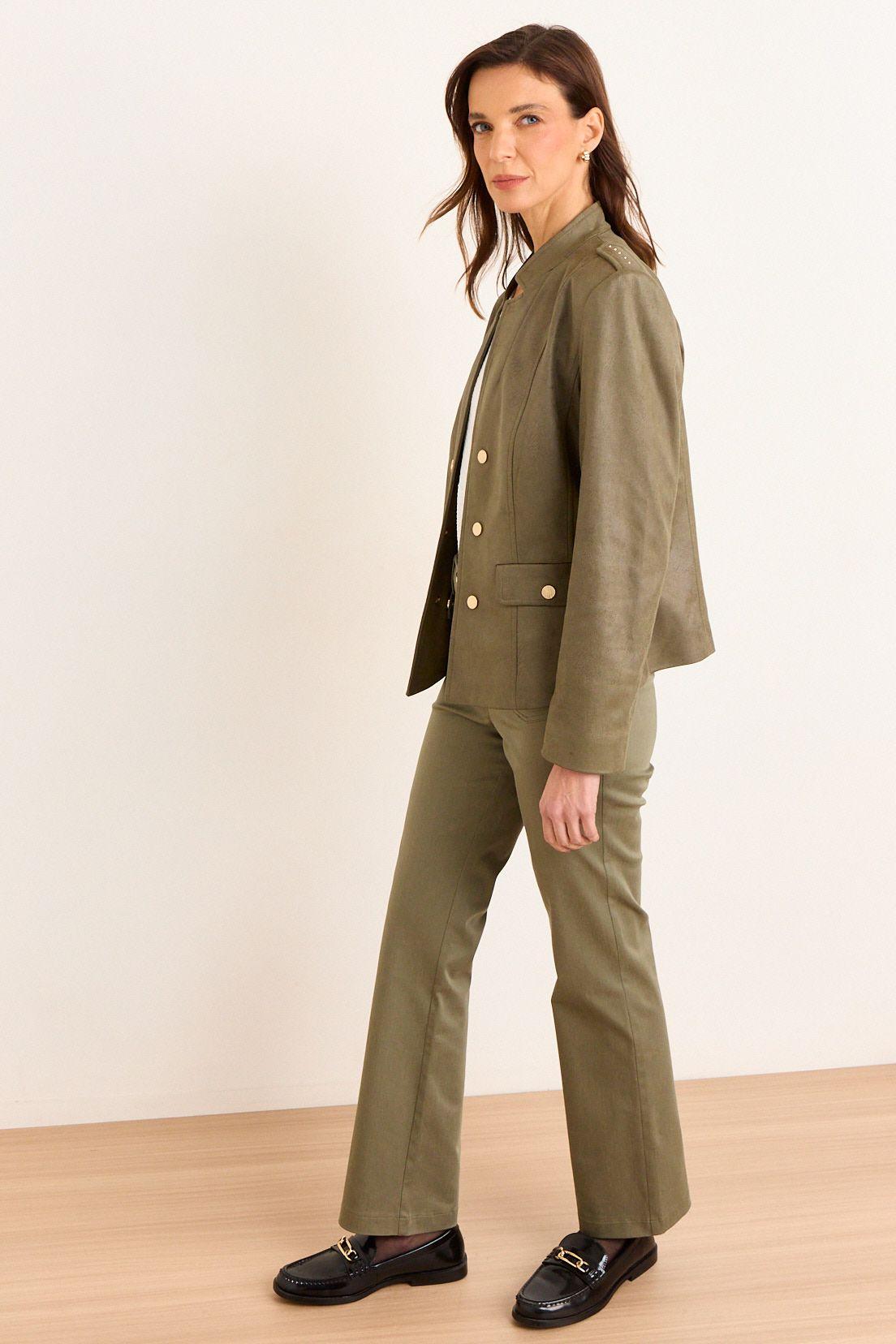 Chaqueta Look Militar Verde Oliva Ma Griffe 17502226050107-3