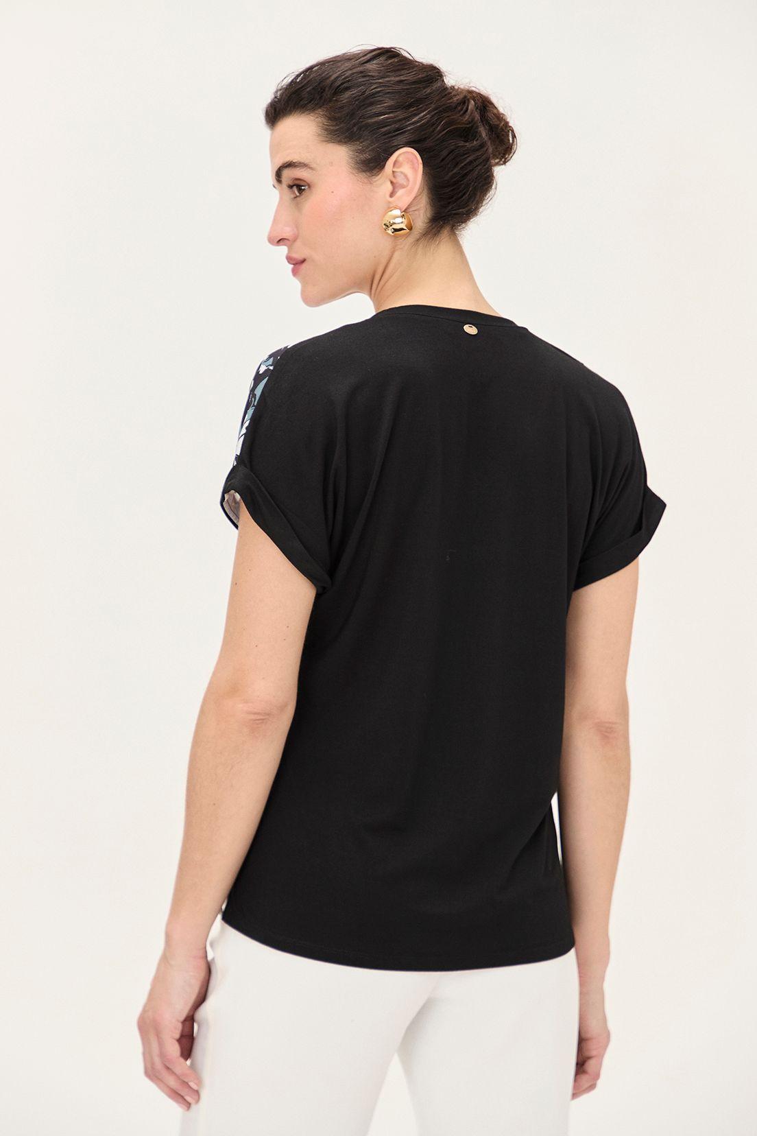 Polera Doble Tela Estampada verde Ma Griffe 14602224055107-2