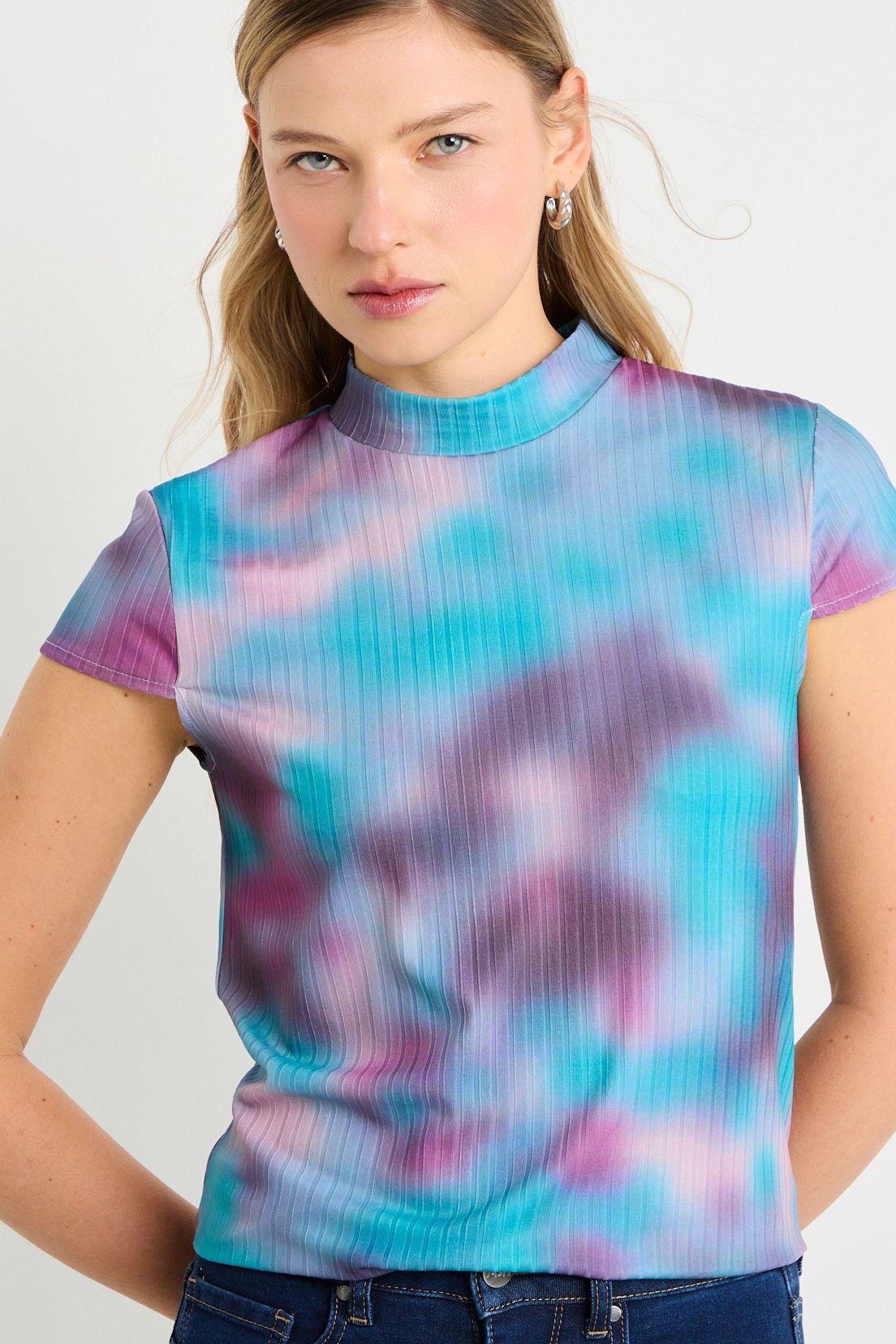 Polera Manga Corta Celeste Ash 14307225053123-1