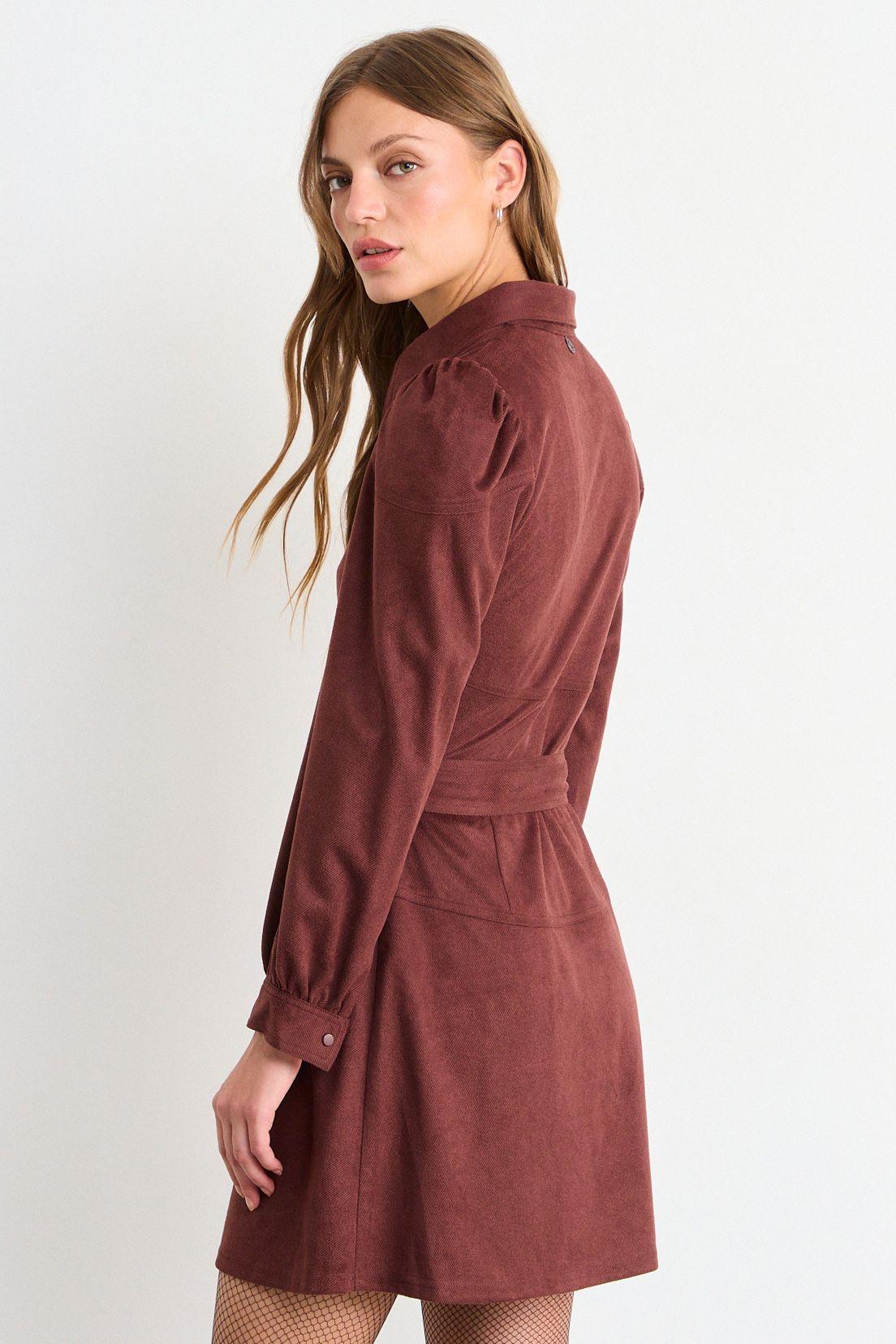 Vestido Liso Café iO 13020126053109-2