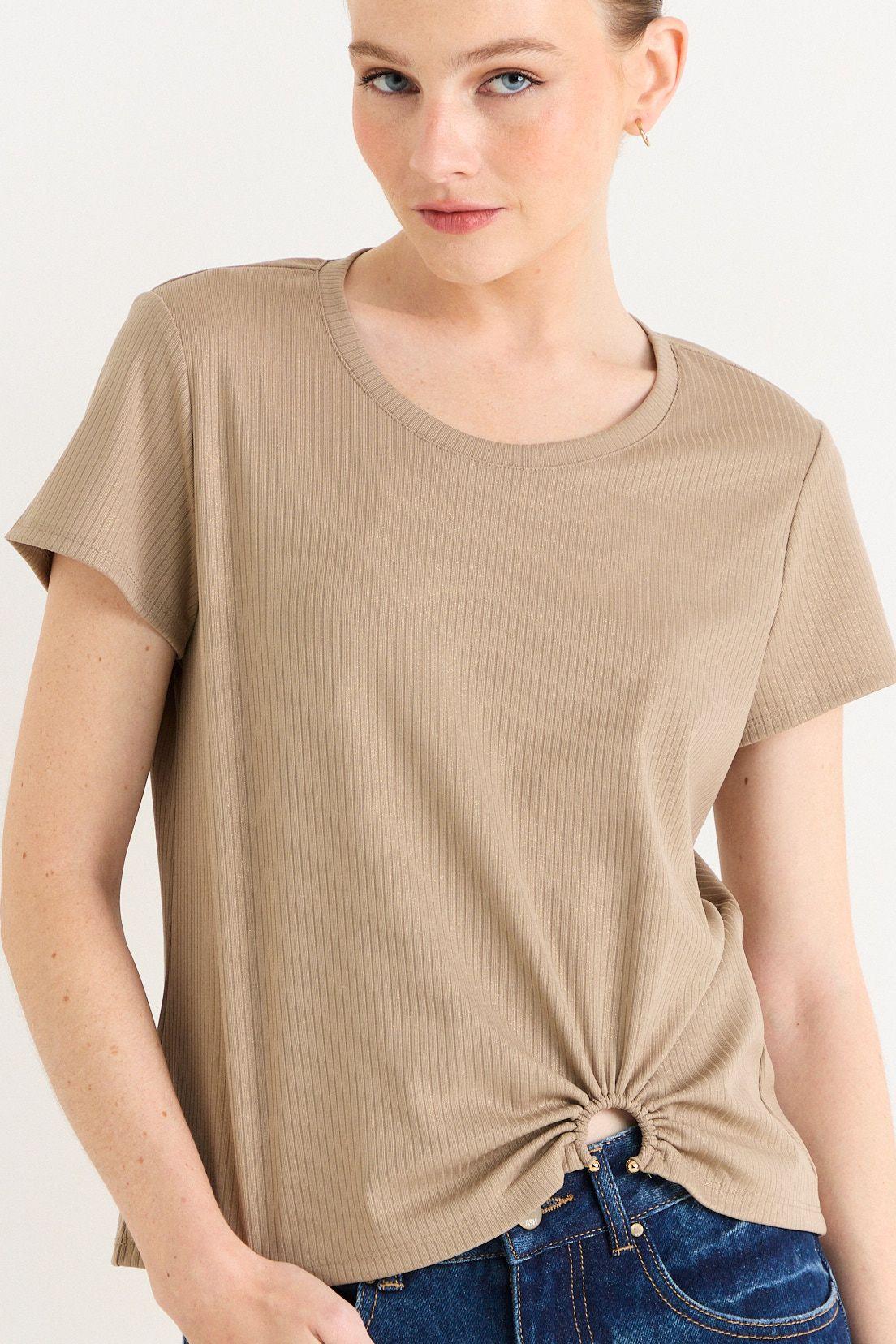 Polera Manga Corta Amarillo Ash 14207226011108-1