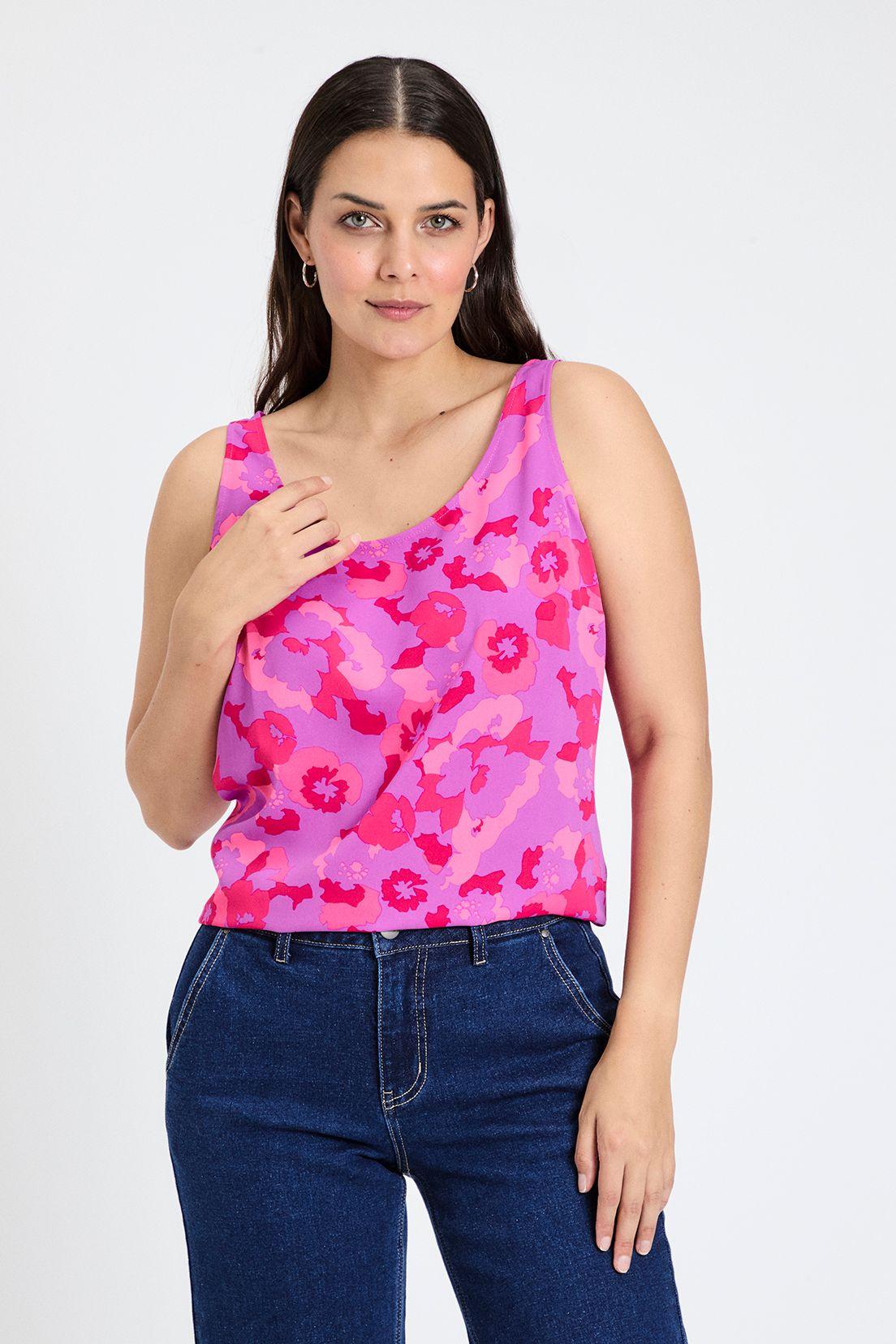 Blusa Estampada Morado Ash 14107224008121-0
