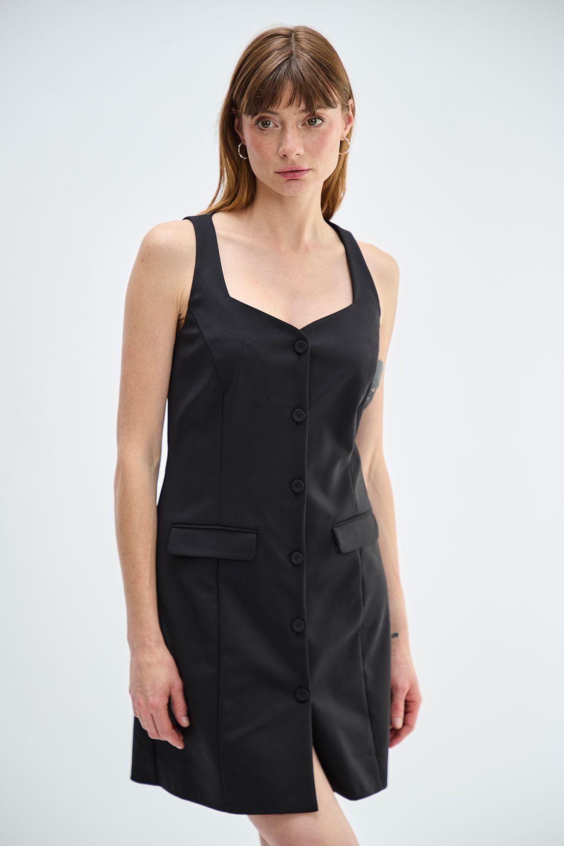 Vestido Liso Negro Ash 13007224010102-2