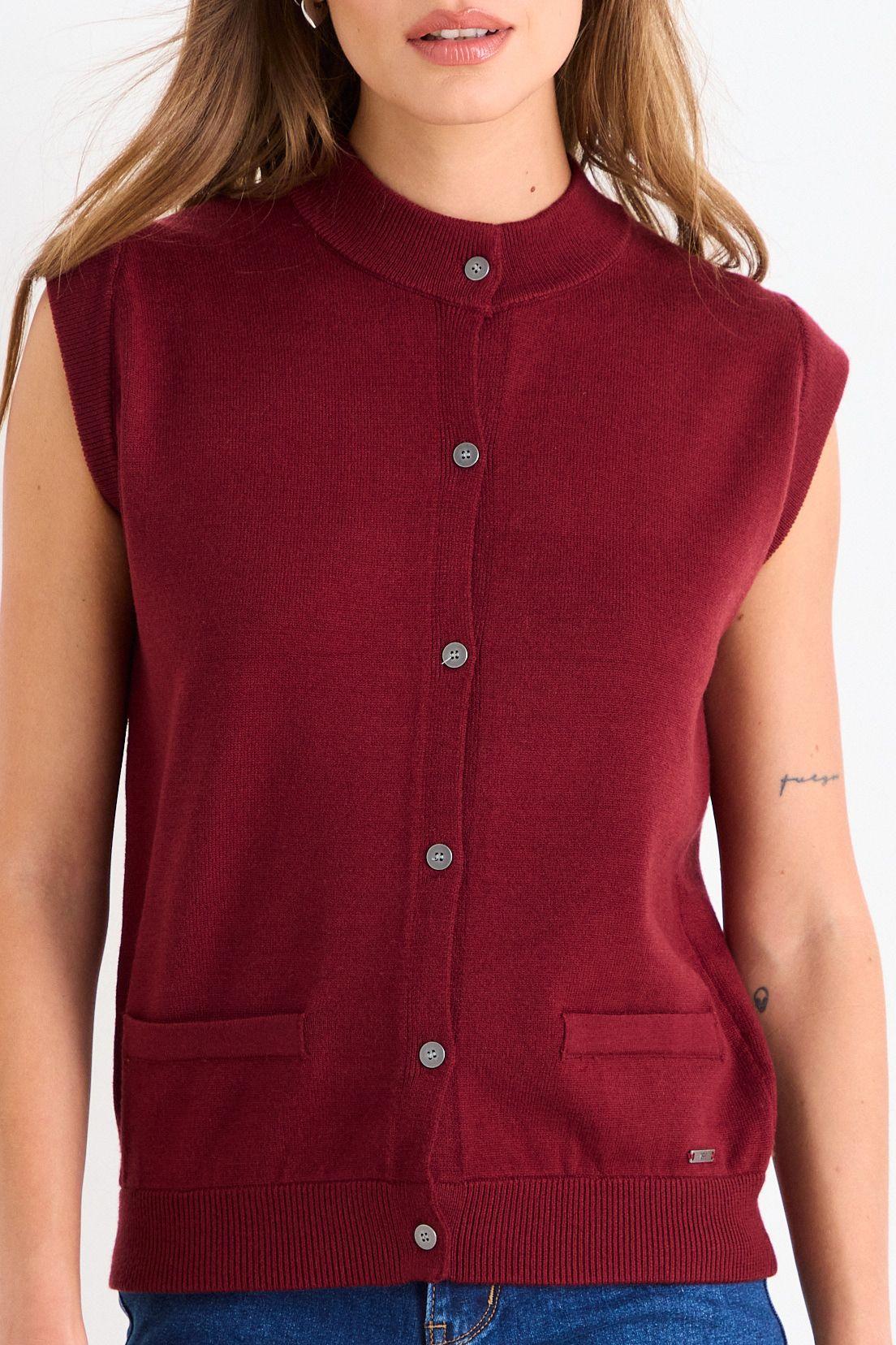 Chaleco Sin Mangas Burdeos Ash 18007126001112-1
