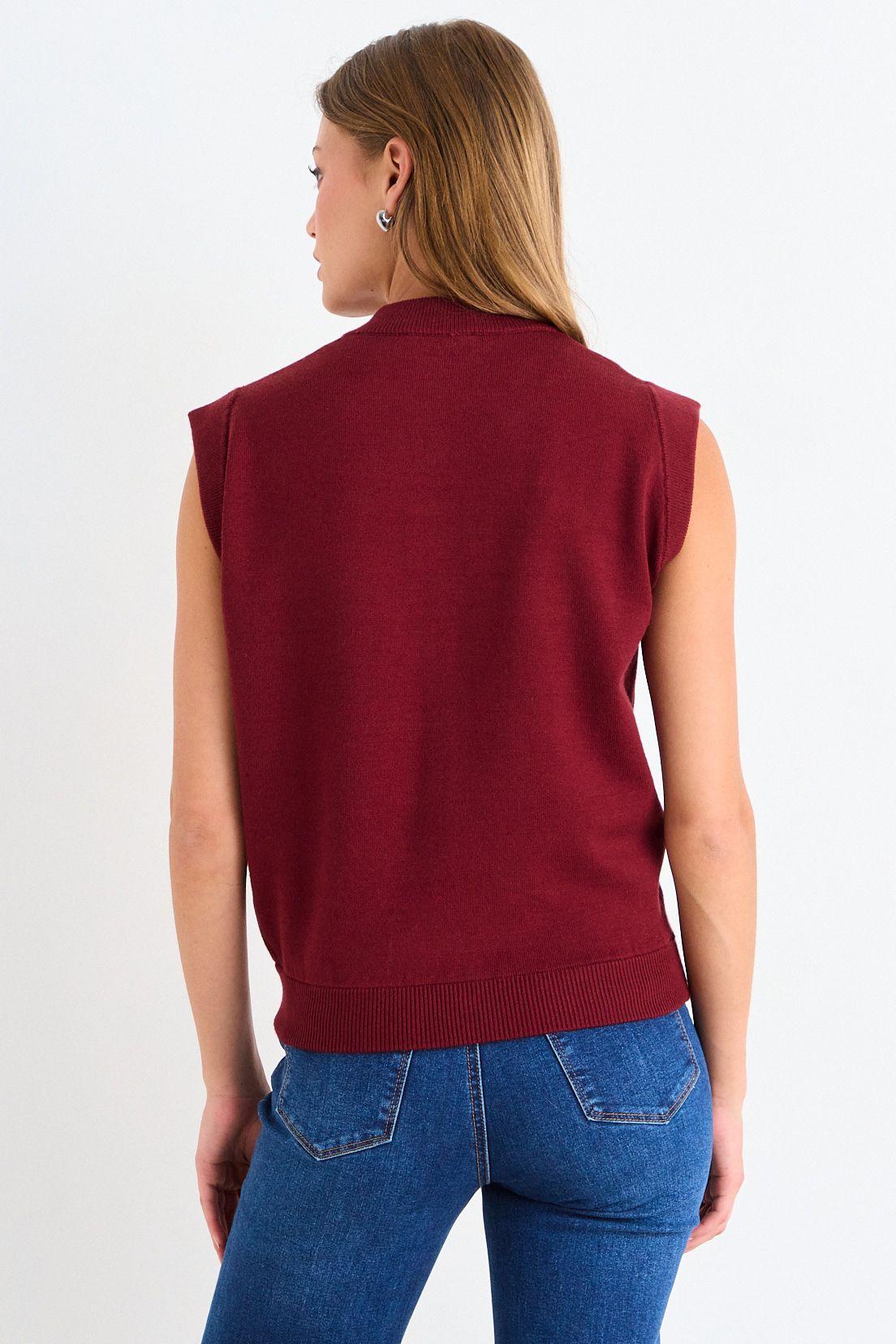 Chaleco Sin Mangas Burdeos Ash 18007126001112-2