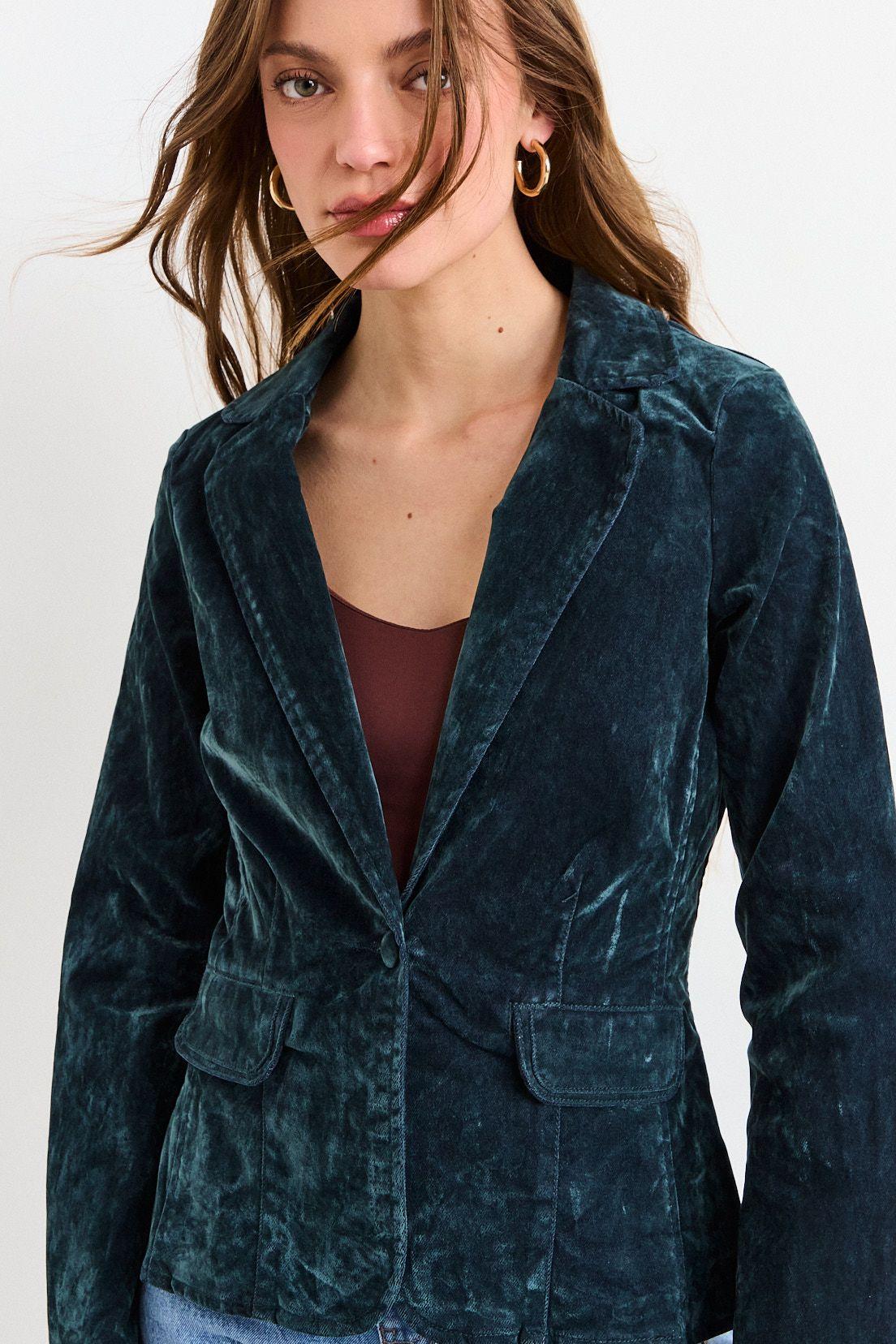 Blazer Mezclilla Verde Oliva iO 16920226002107-0