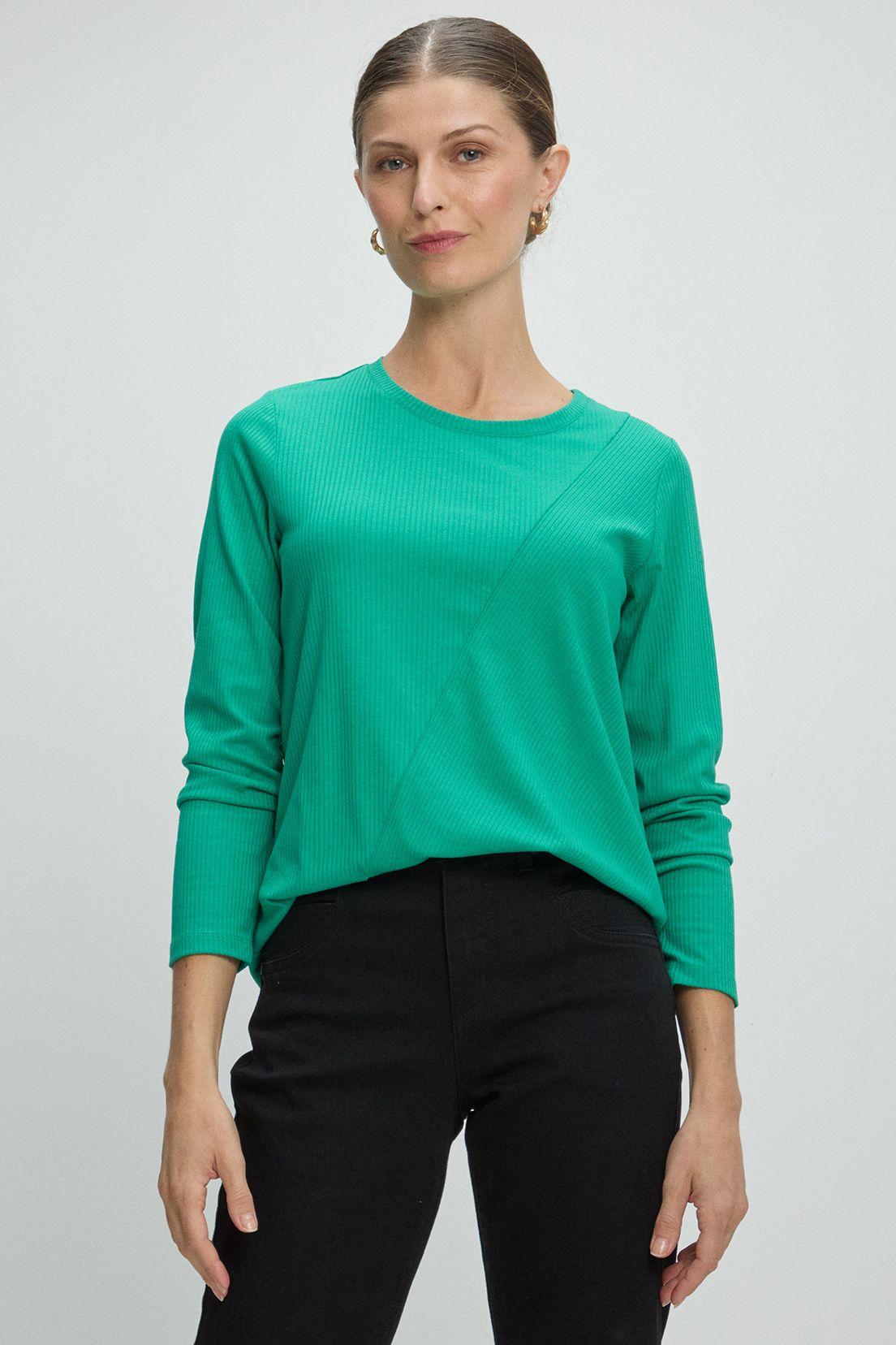Polera Manga Larga Verde Ma Griffe 14202225001217-0