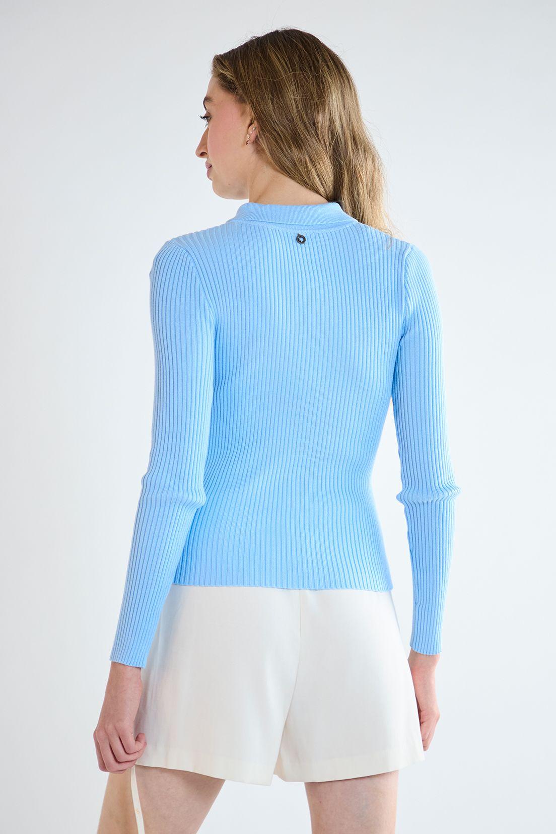 Sweater Liso Celeste iO 18120125002110-3