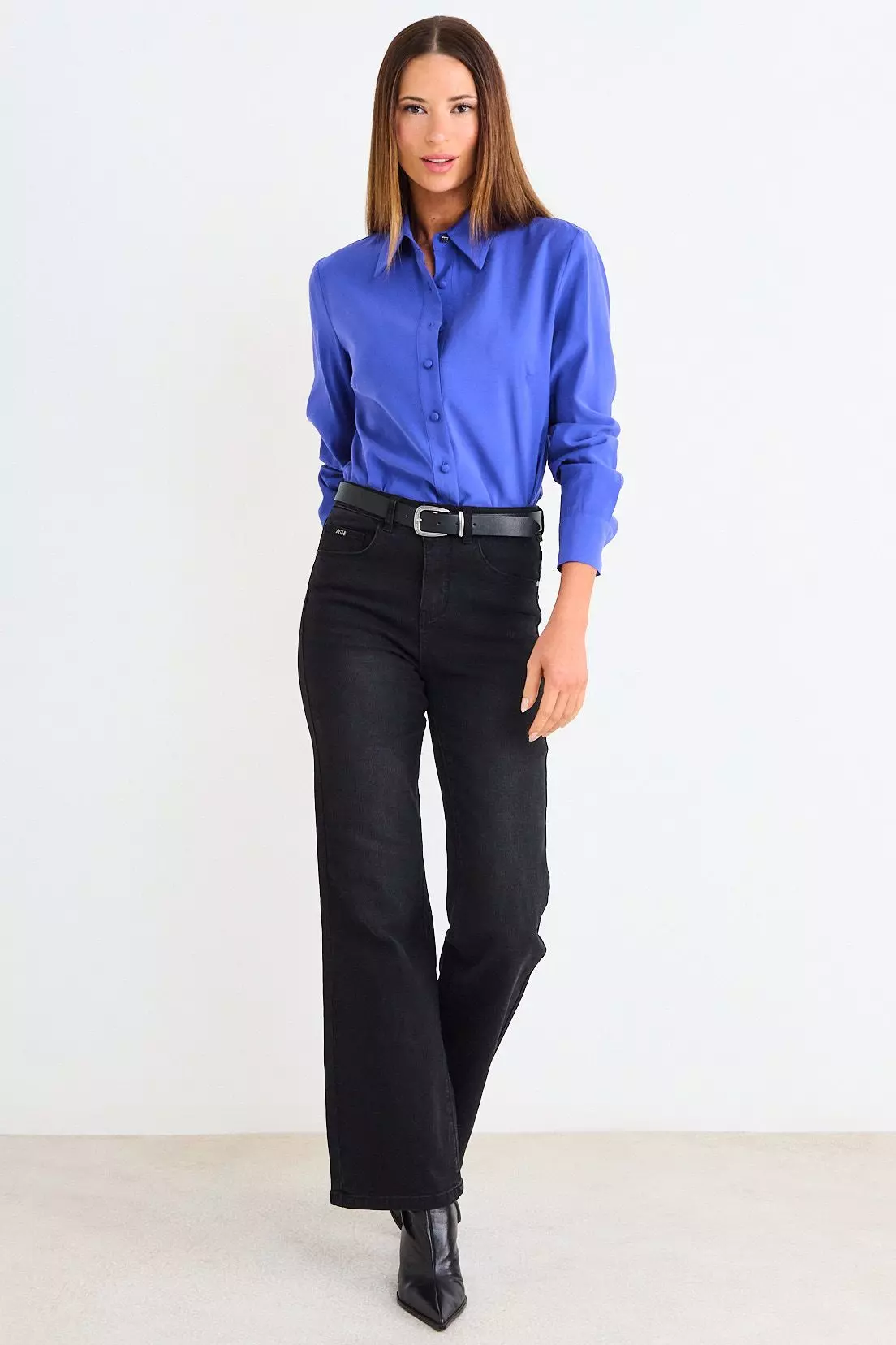 Blusa Lisa Camisera Azul Ash 14007126063134-3