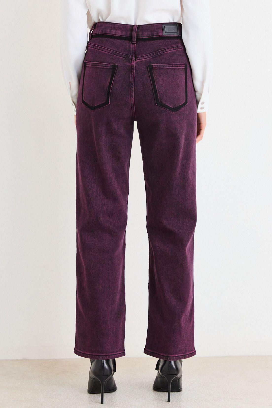 Jeans Recto Liso Burdeos Ash 11307226001112-3
