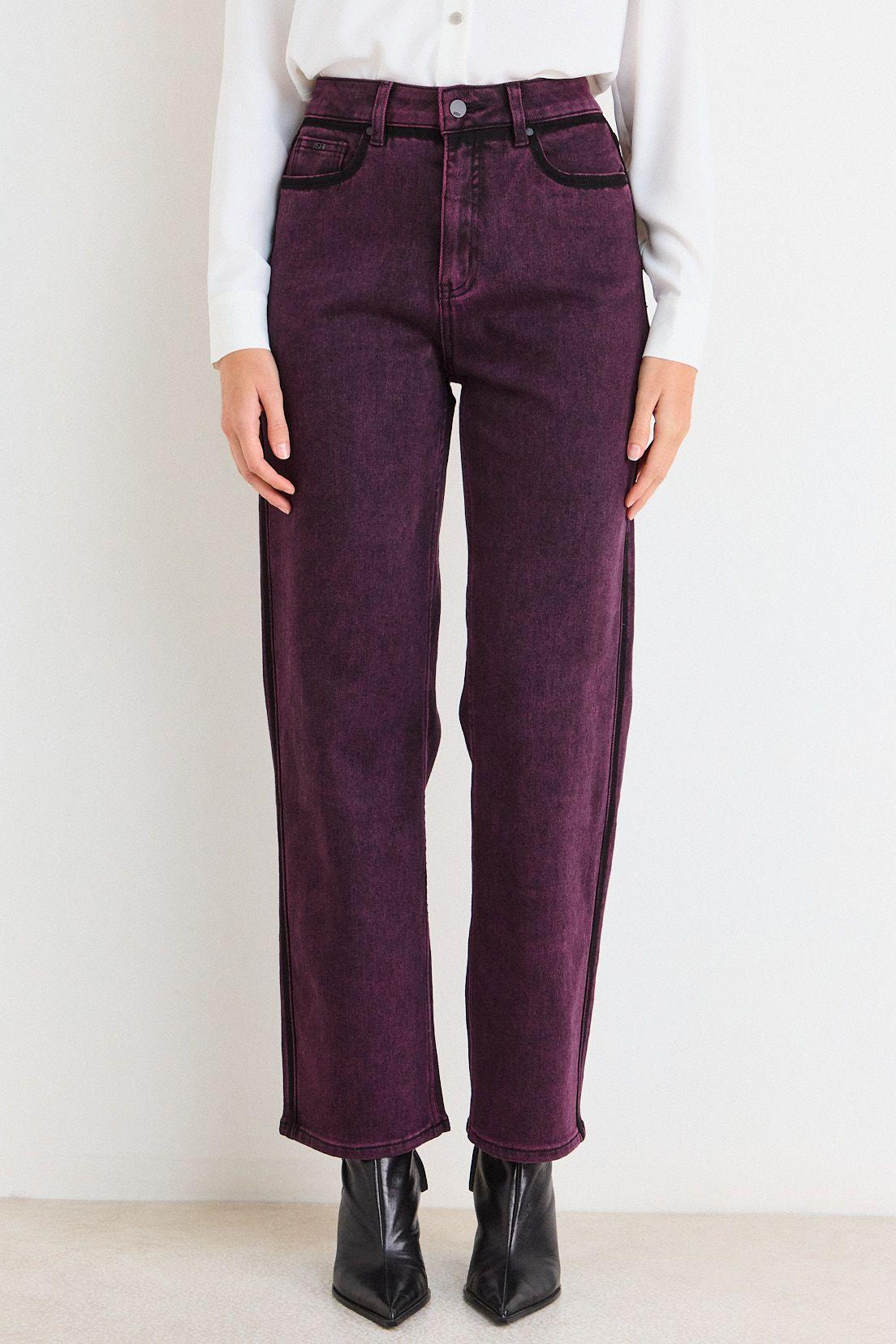 Jeans Recto Liso Burdeos Ash 11307226001112-2